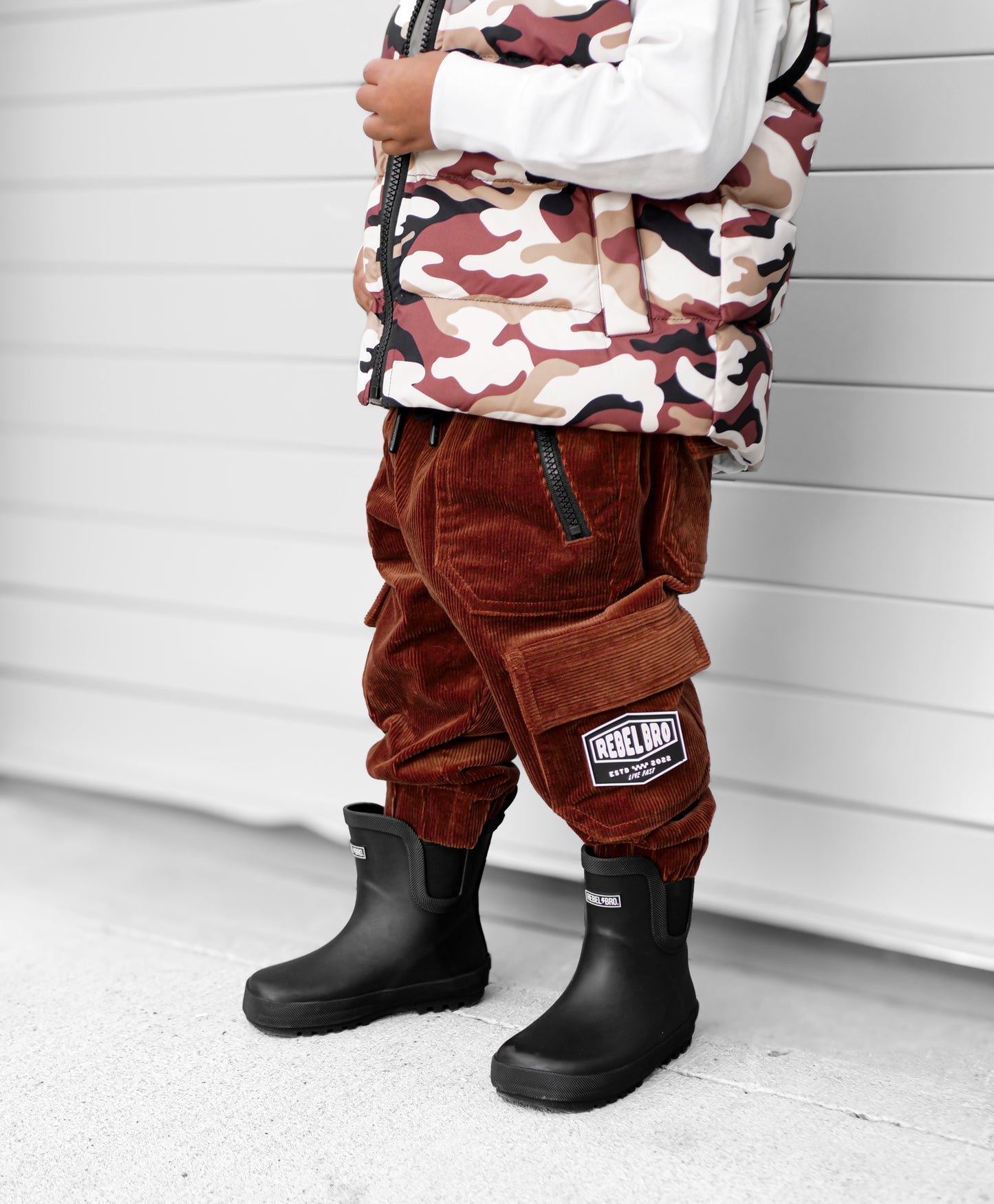 Reversible Puffer Vest in Ranger