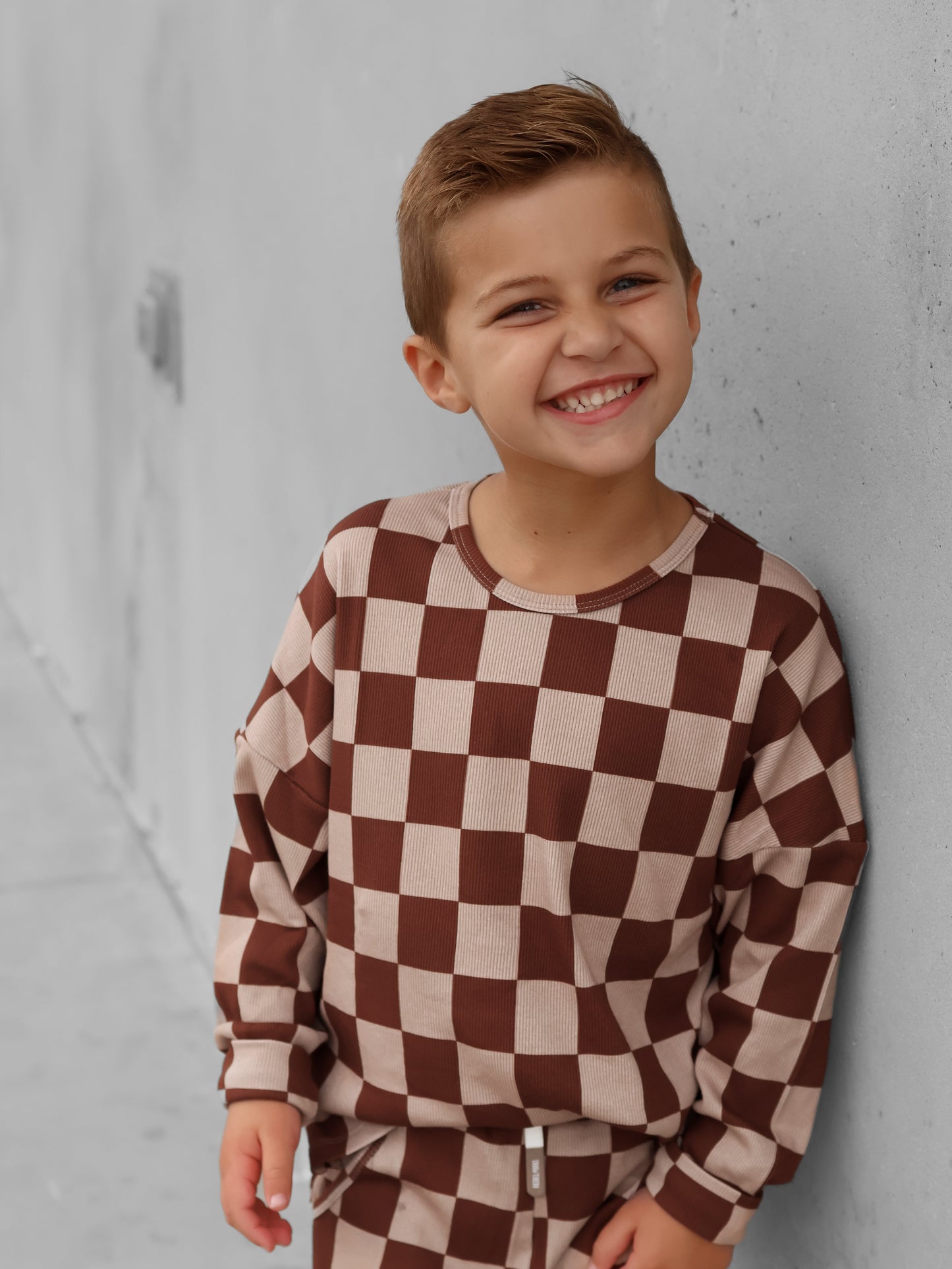 Organic Ribbed Set in Spiced Cider + Graham