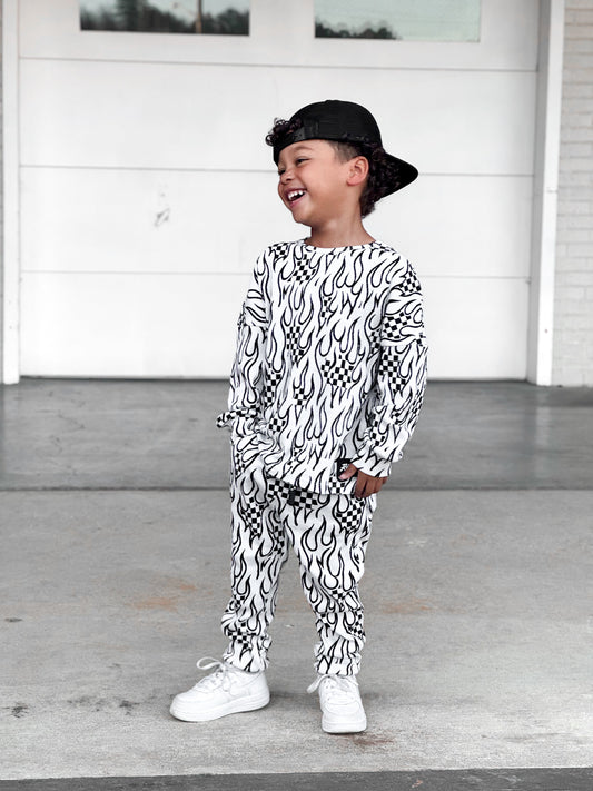 Organic Ribbed Set in Full Throttle