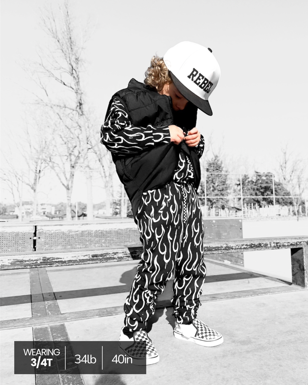 Organic Ribbed Set in Fuego