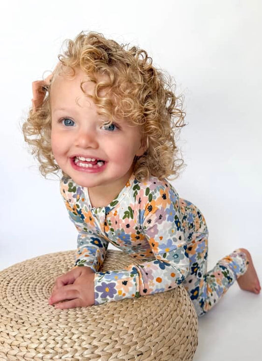 FLOWER CHILD | ZIP ROMPER