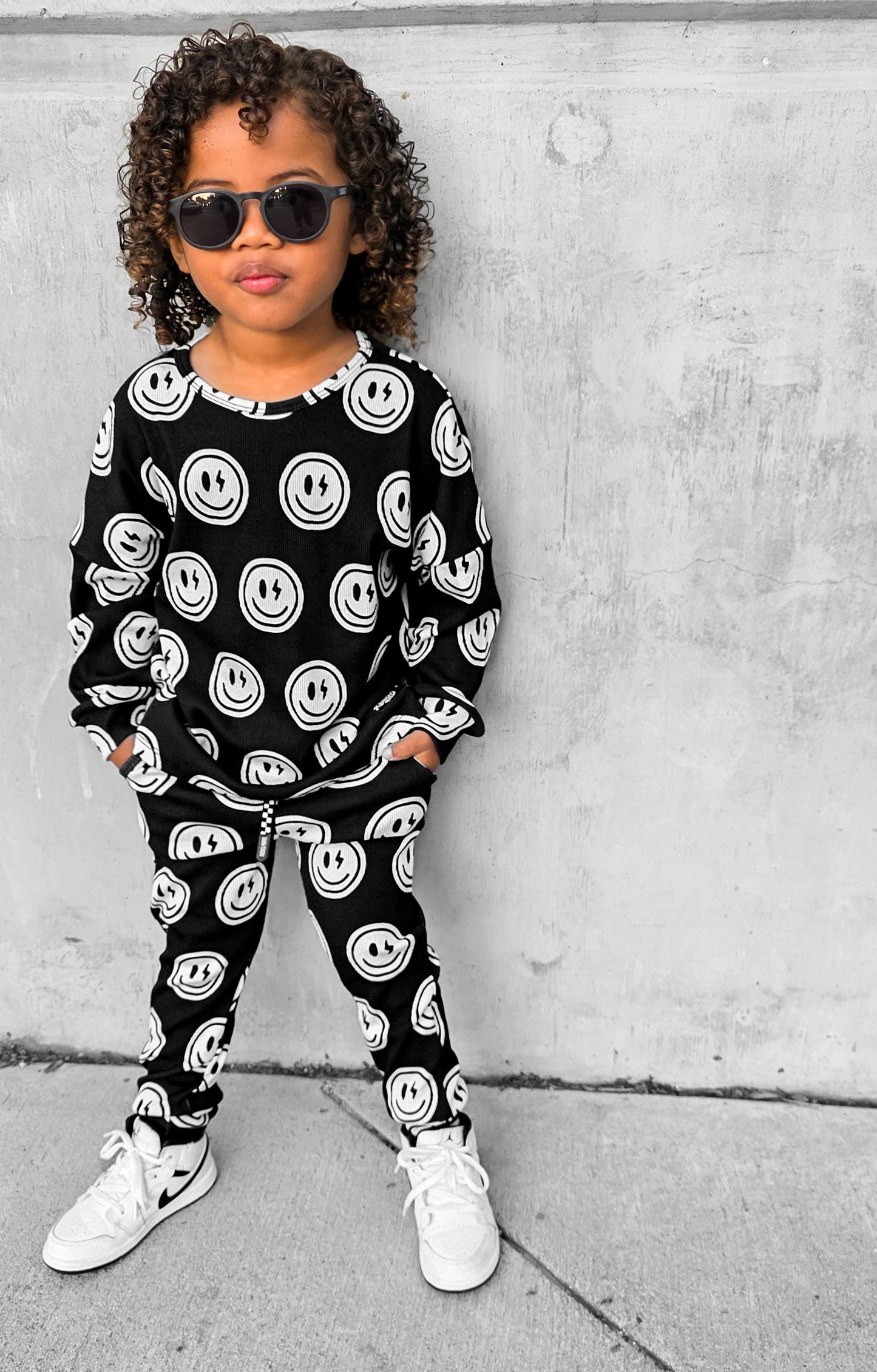 Organic Ribbed Set in Mr. Brightside