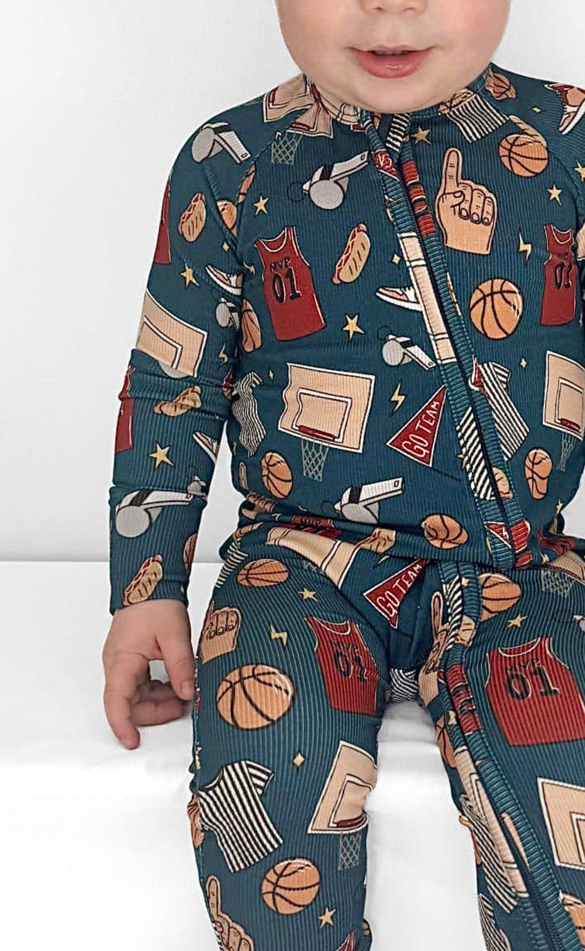 BASKETBALL | ZIP ROMPER