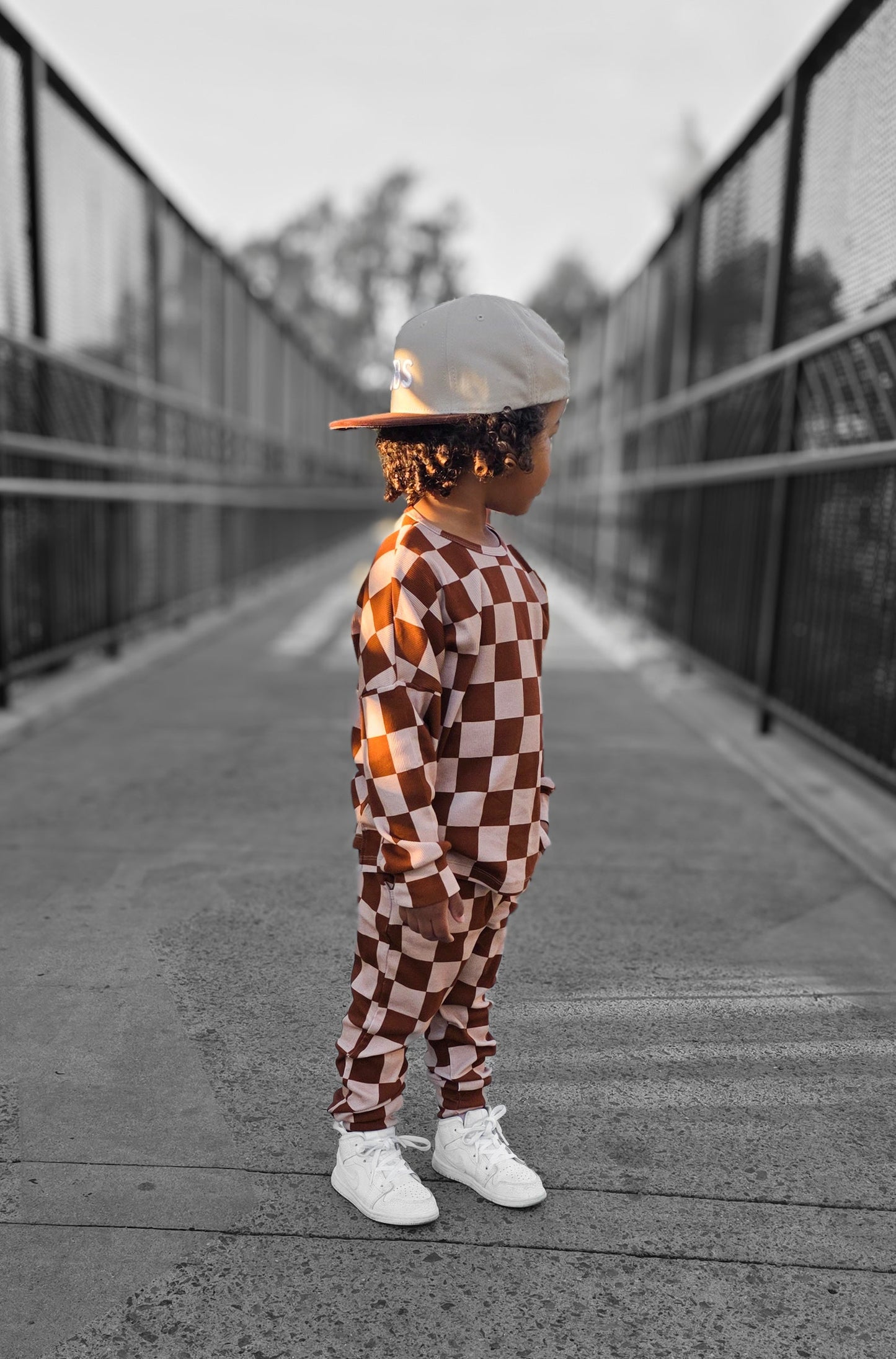 Organic Ribbed Set in Spiced Cider + Graham