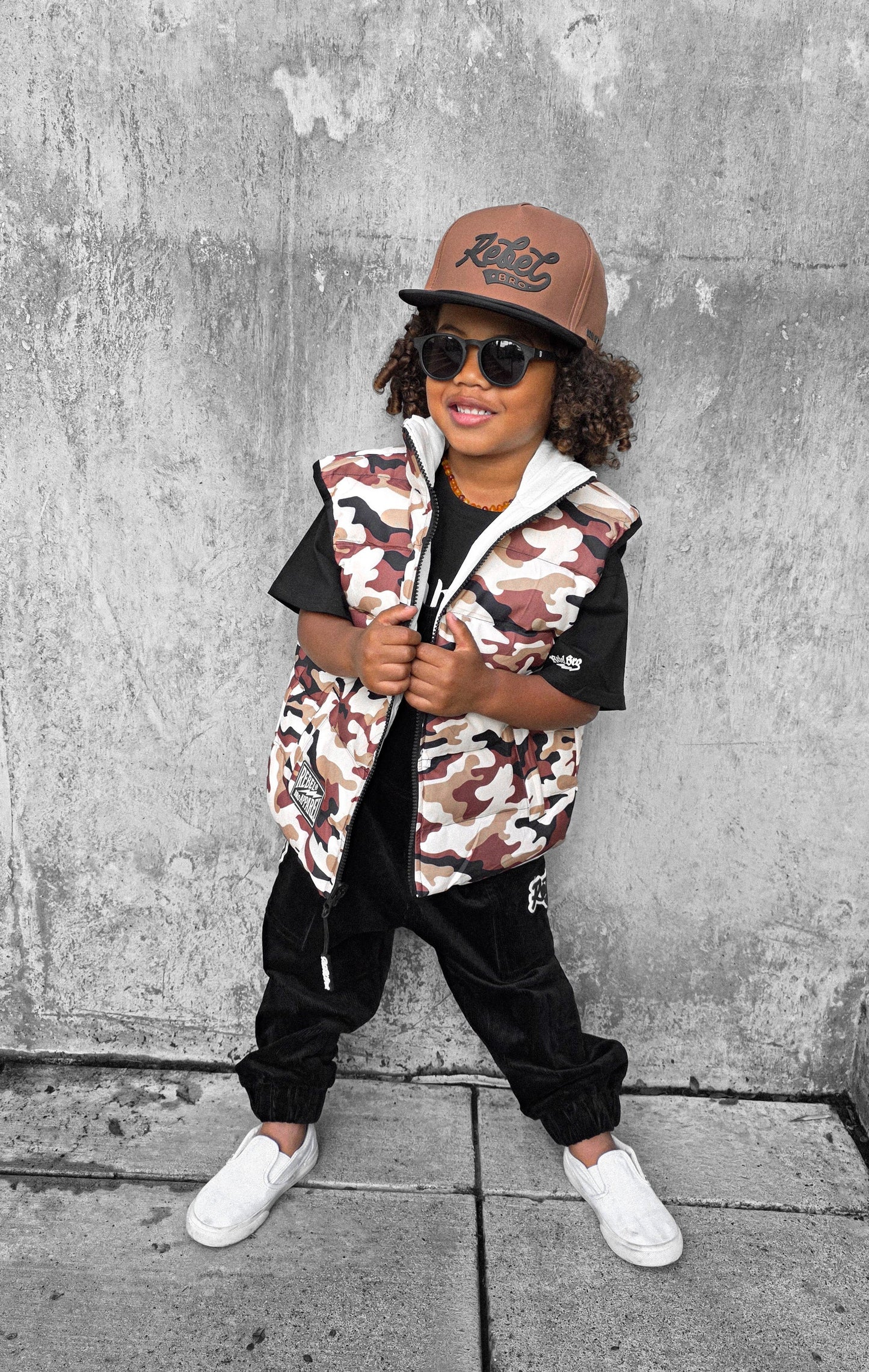 Reversible Puffer Vest in Ranger