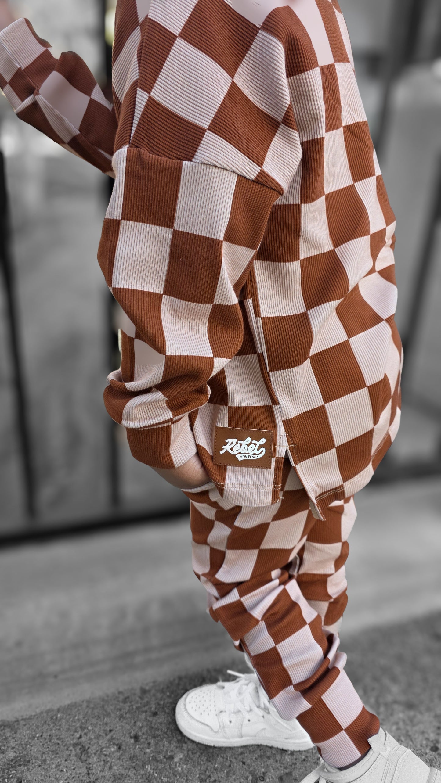 Organic Ribbed Set in Spiced Cider + Graham