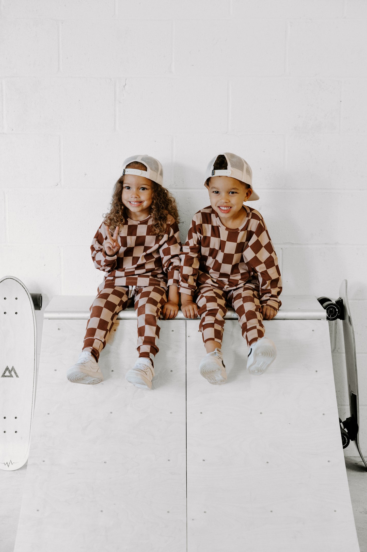 Organic Ribbed Set in Spiced Cider + Graham