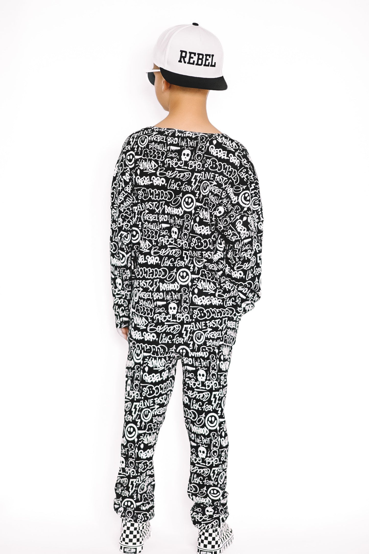 Organic Ribbed Set in Urban Drip [Midnight Edition]