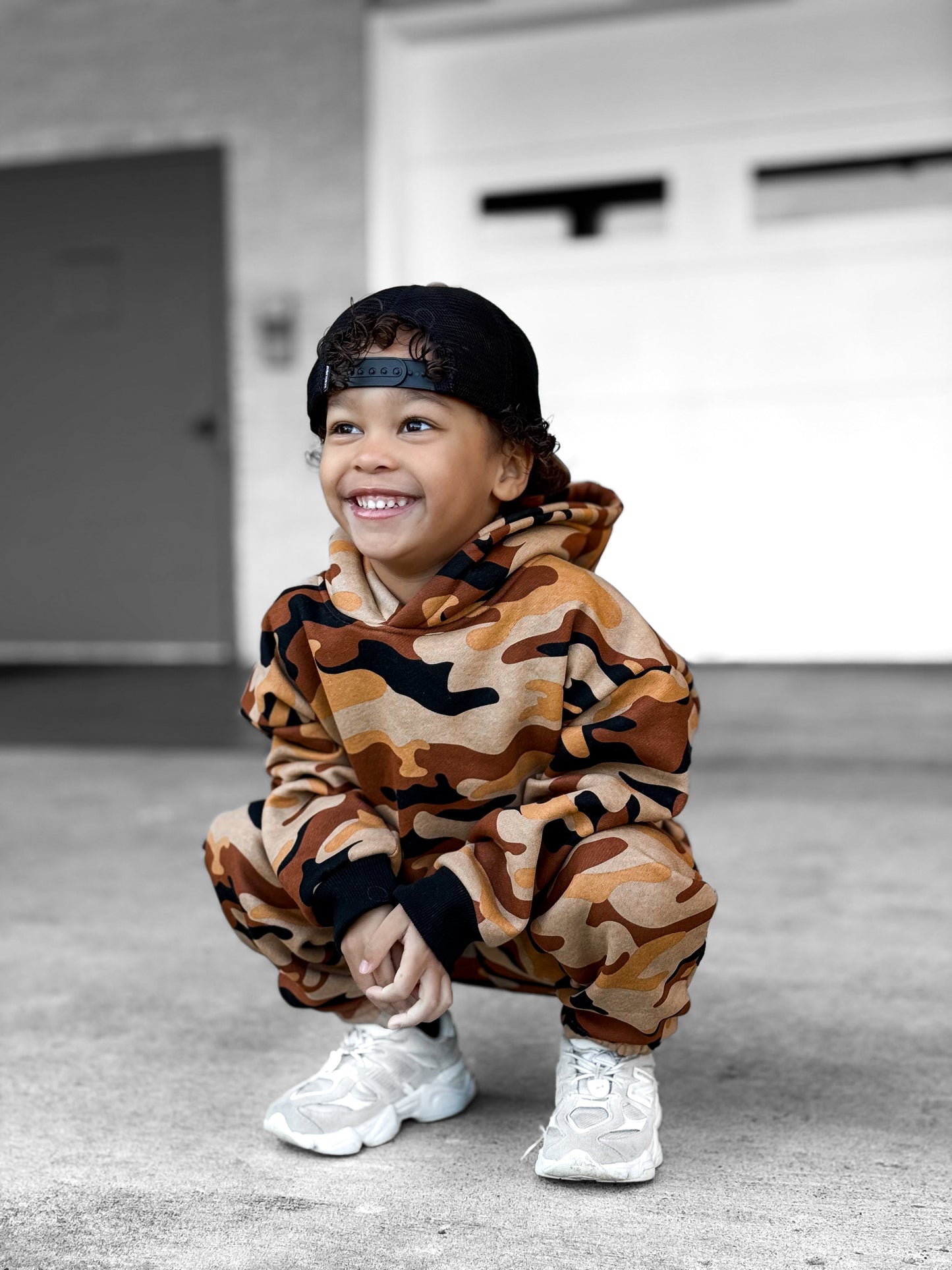 Fleece Hoodie + Sweatpants Set in Ranger