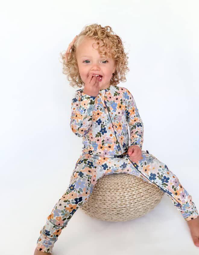 FLOWER CHILD | ZIP ROMPER