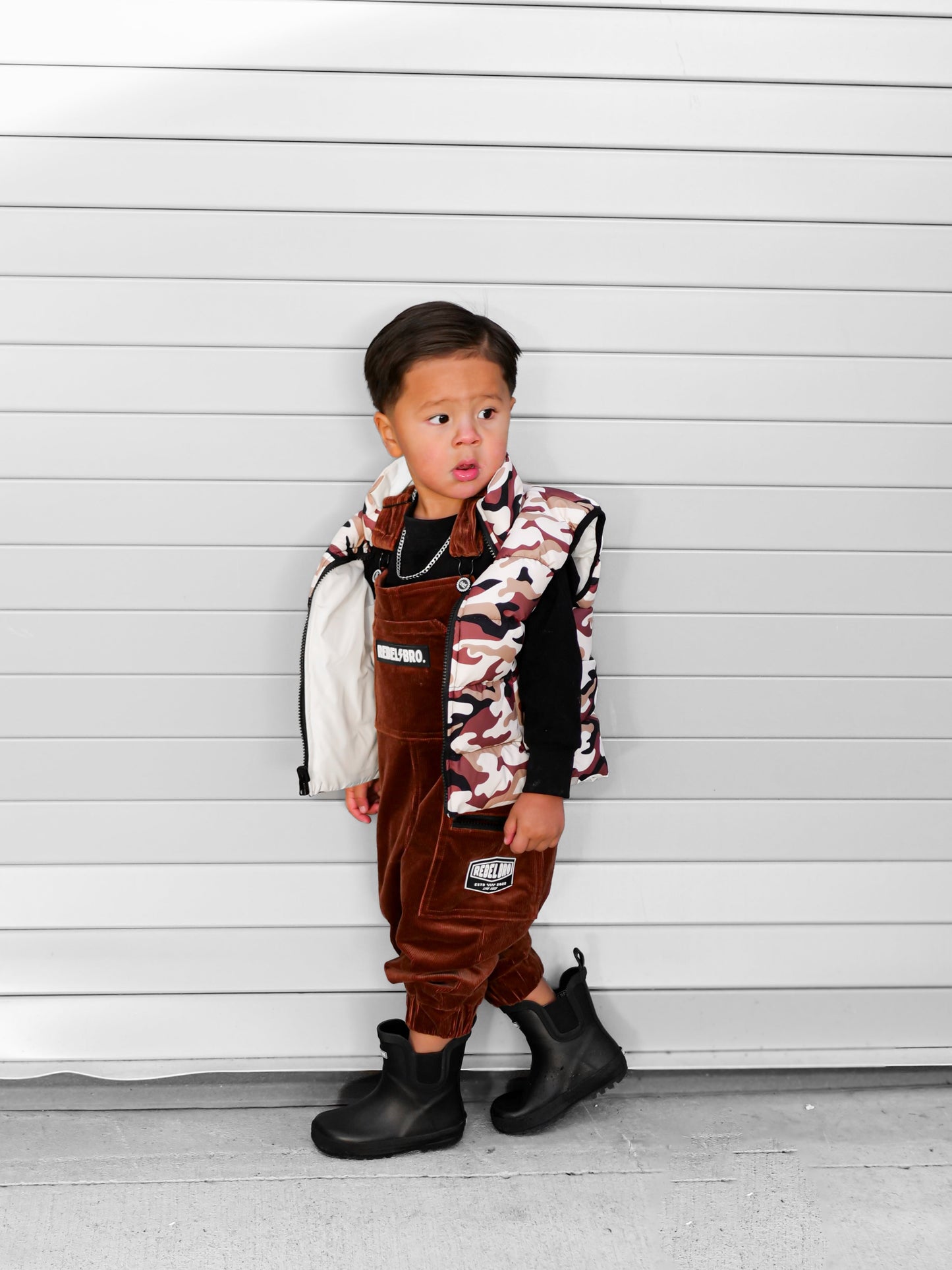 Reversible Puffer Vest in Ranger