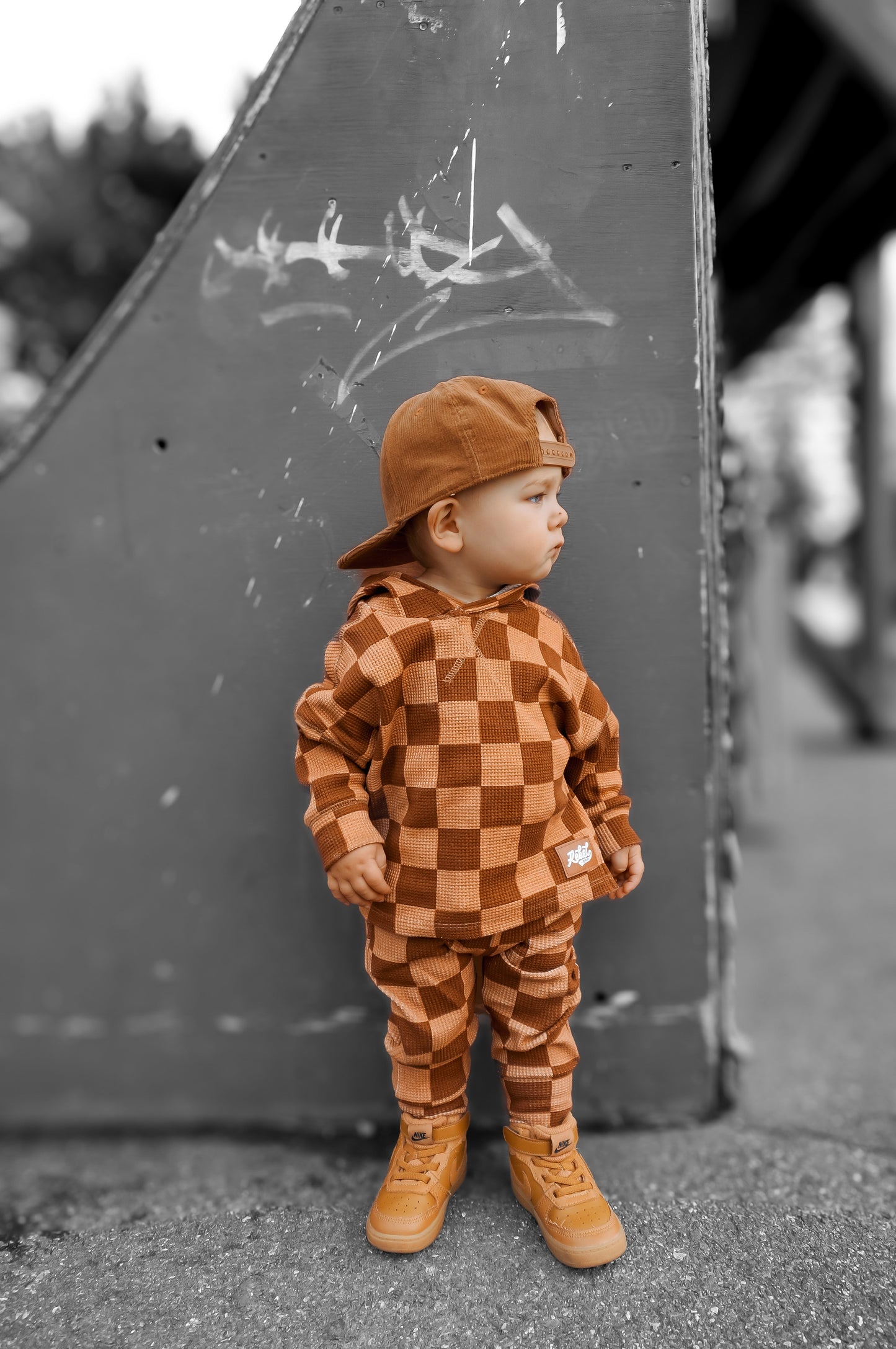 Waffle Set in Spiced Cider + Mocha