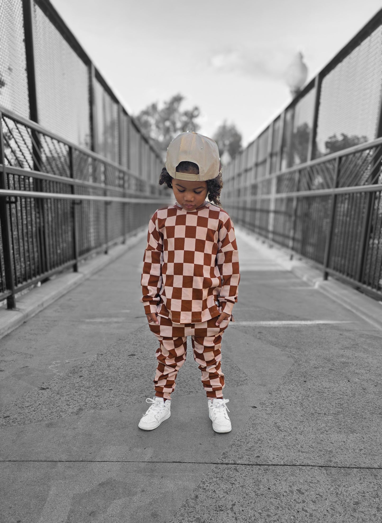 Organic Ribbed Set in Spiced Cider + Graham