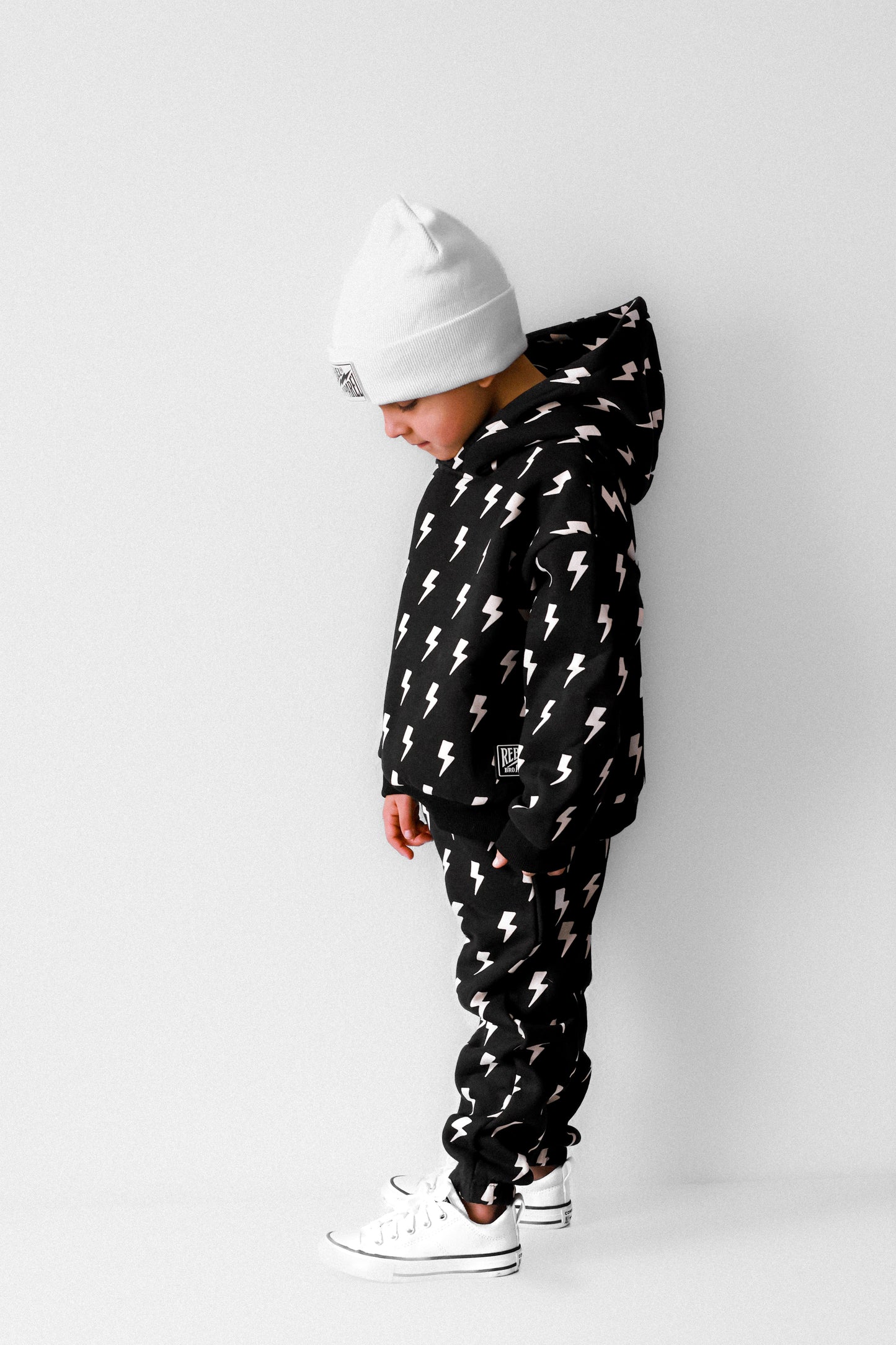 Fleece Hoodie + Sweatpants Set in Jagger