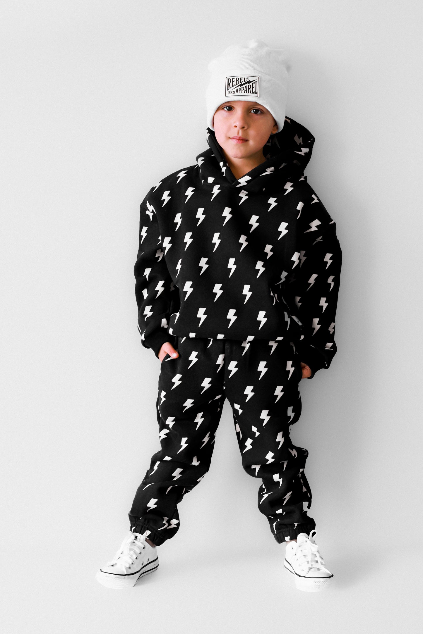Fleece Hoodie + Sweatpants Set in Jagger