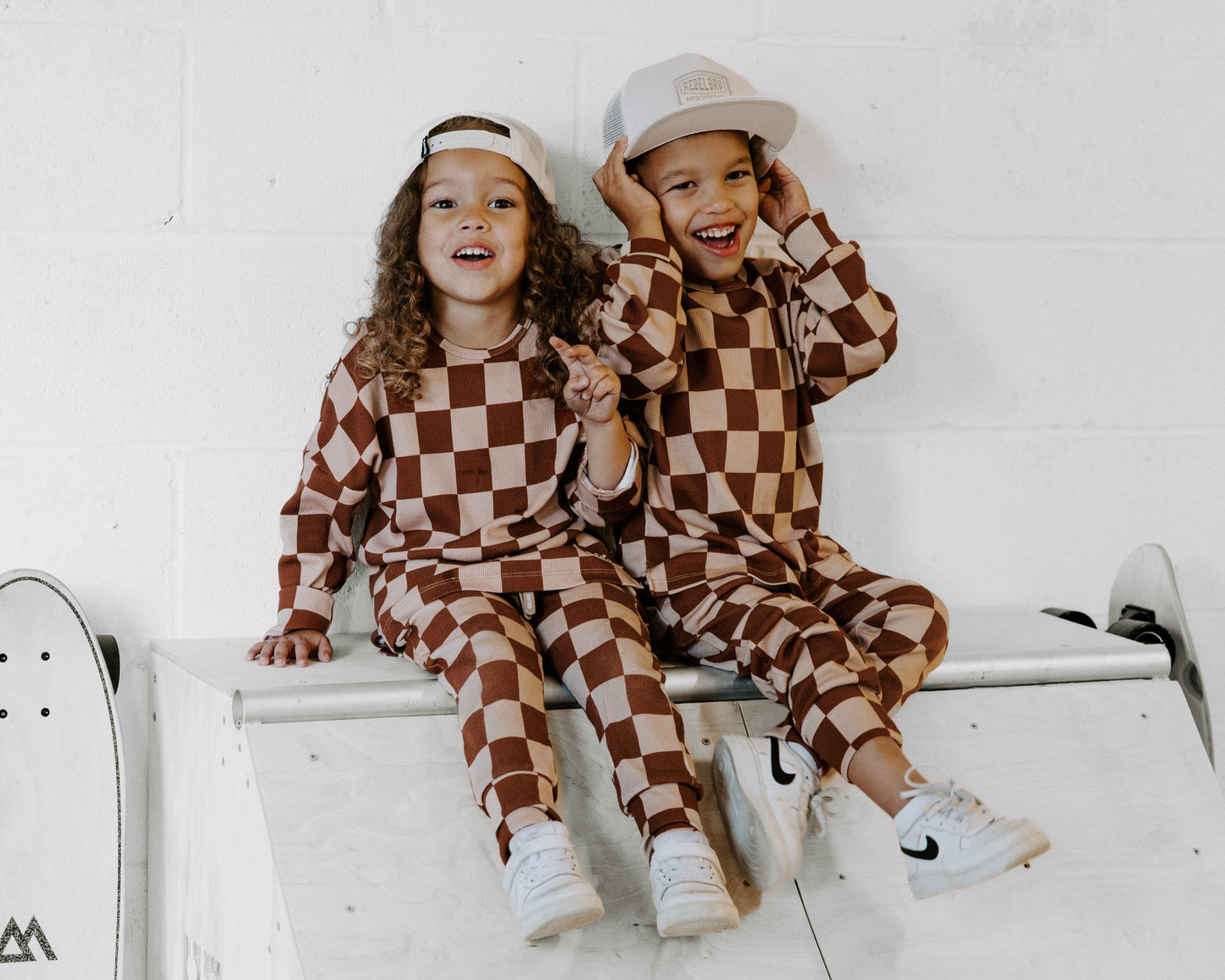 Organic Ribbed Set in Spiced Cider + Graham