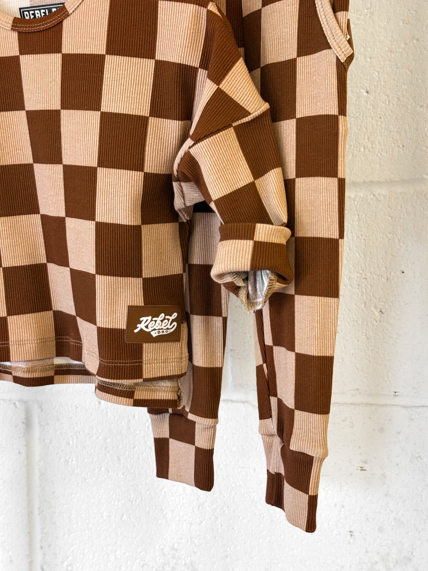 Organic Ribbed Set in Spiced Cider + Graham