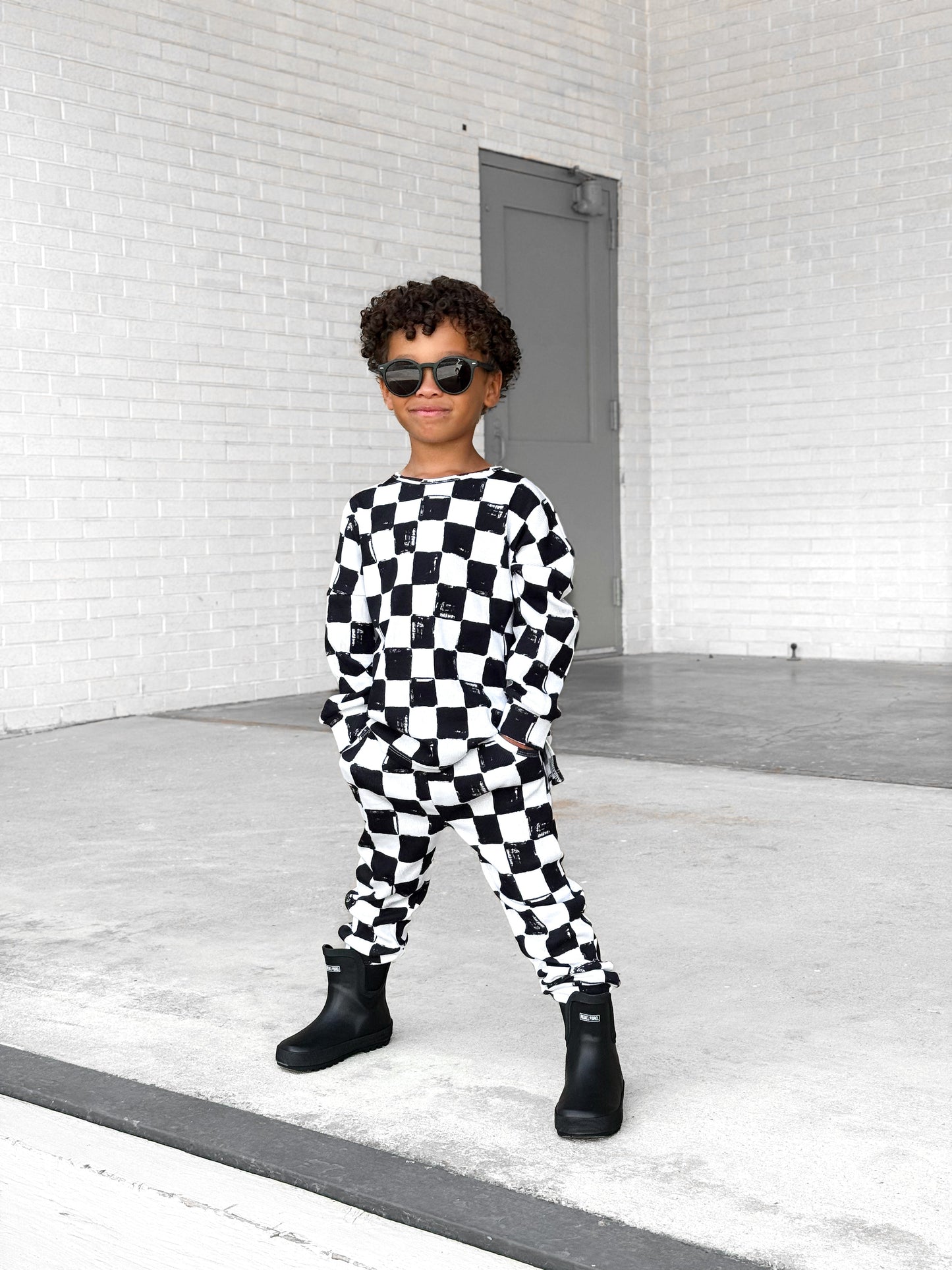 Organic Ribbed Set in Vintage Venice