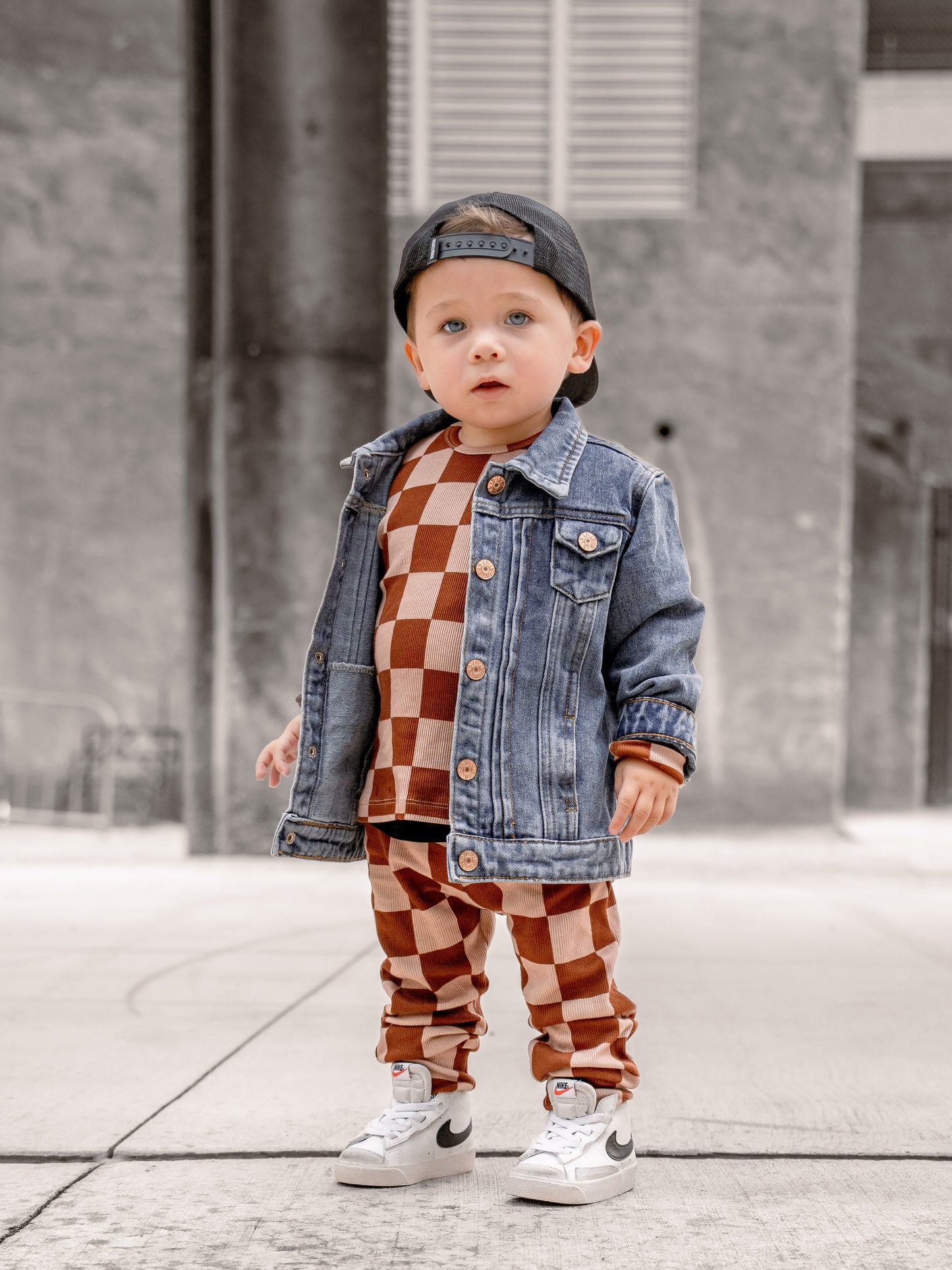 Organic Ribbed Set in Spiced Cider + Graham