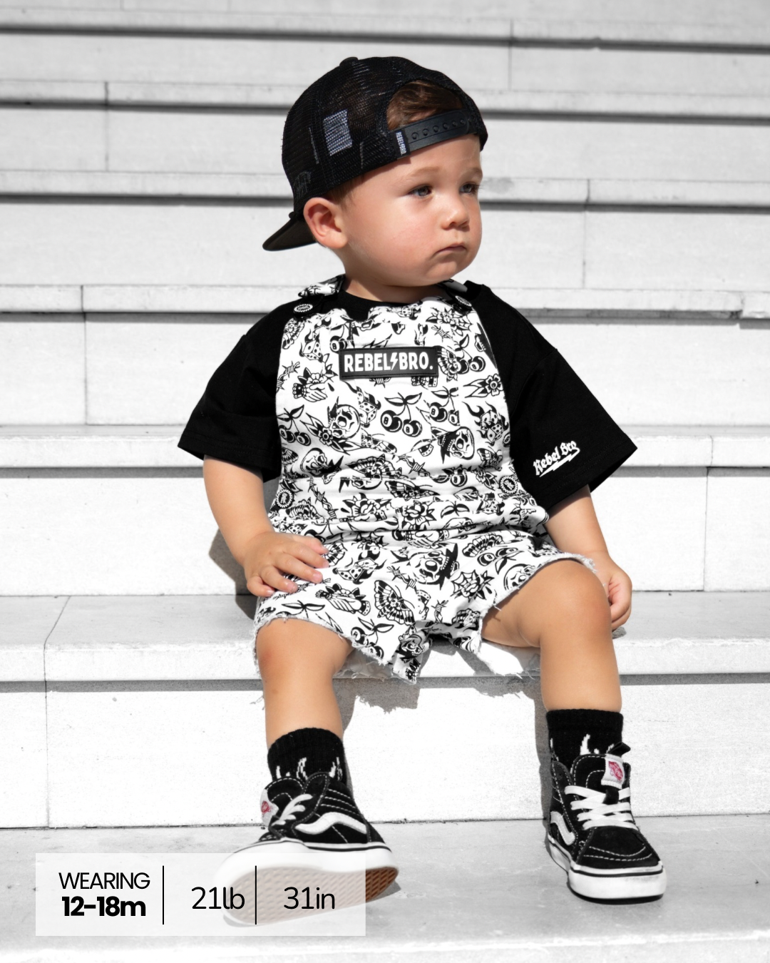 Cut Off Overalls in Bad Boy