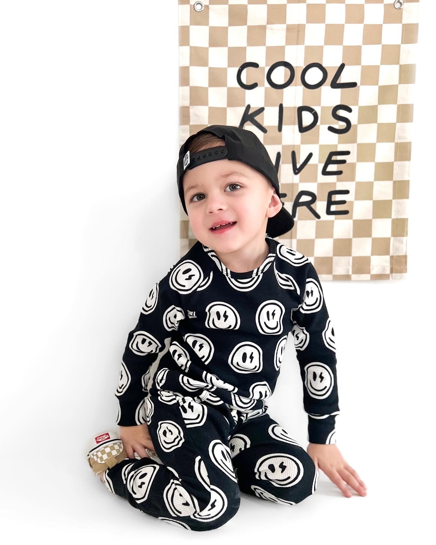 Organic Ribbed Set in Mr. Brightside