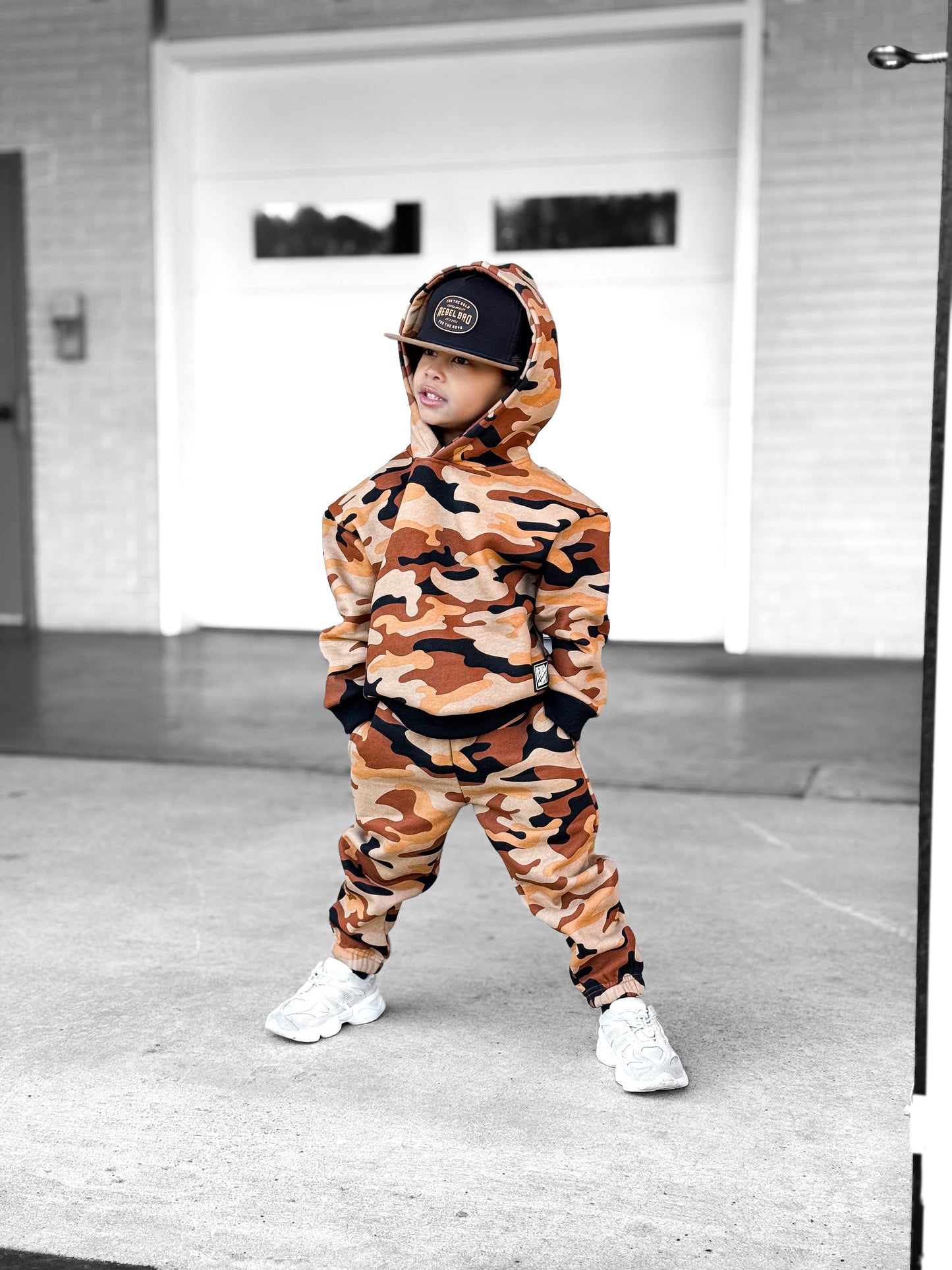 Fleece Hoodie + Sweatpants Set in Ranger