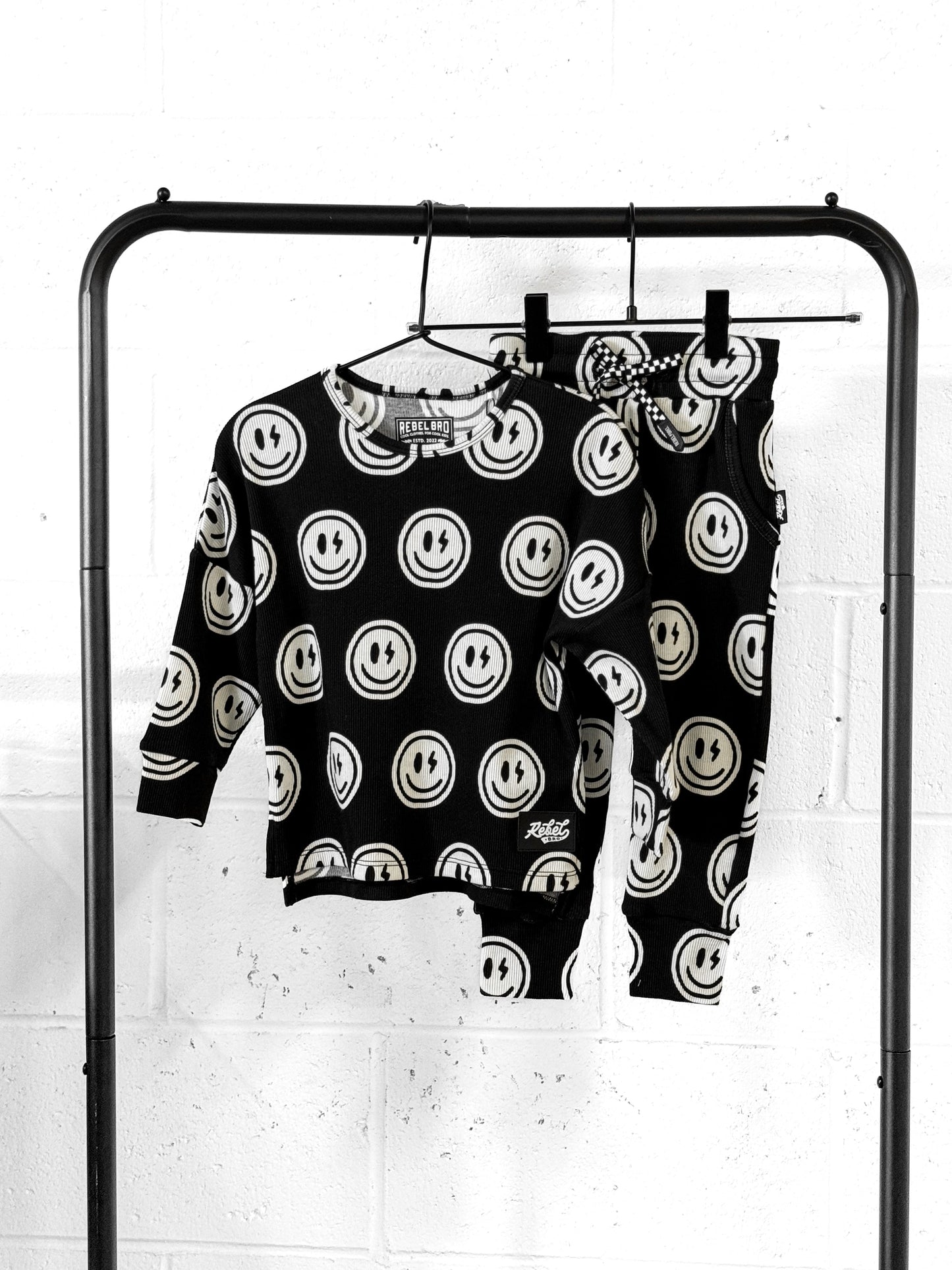 Organic Ribbed Set in Mr. Brightside