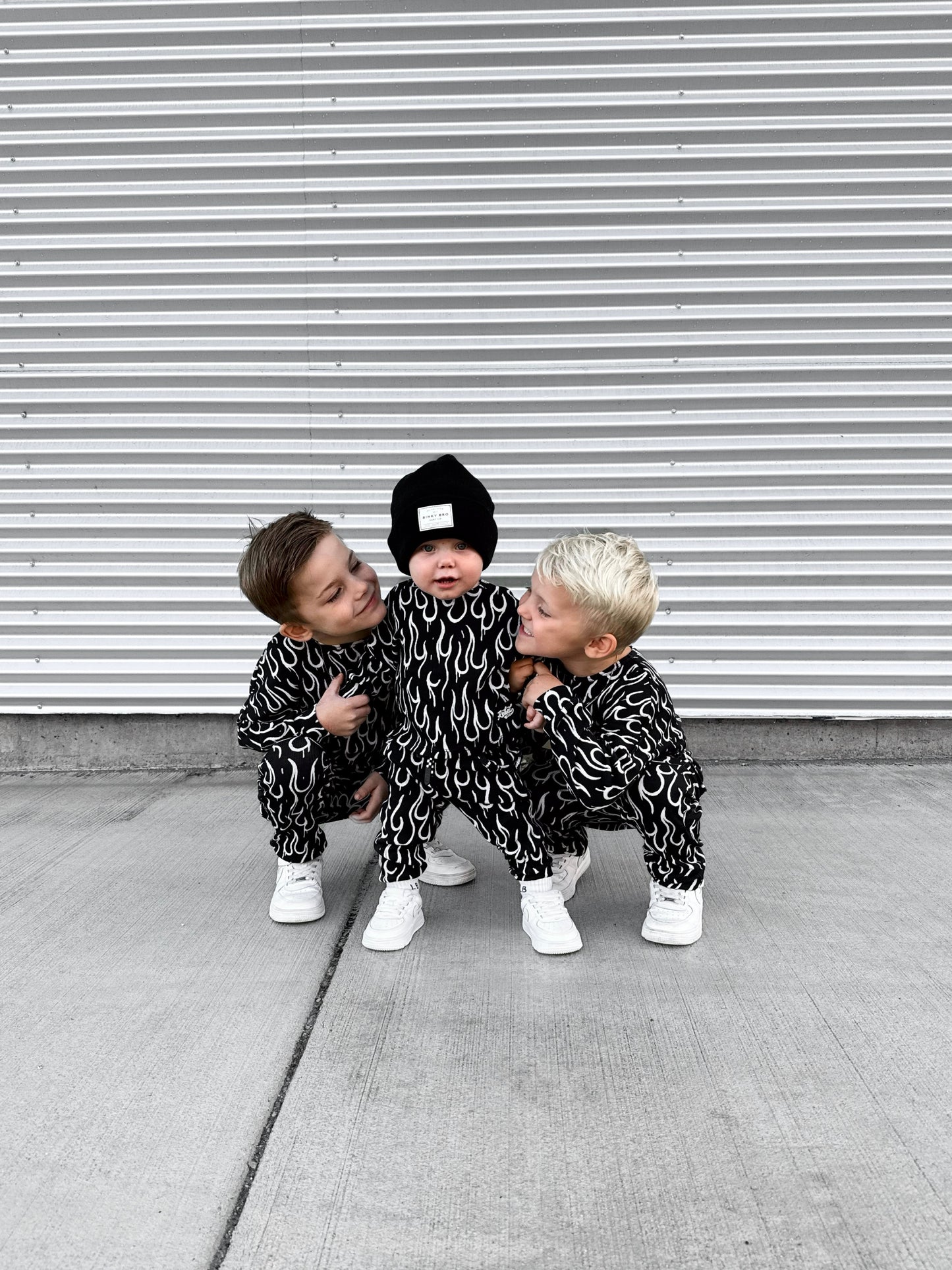 Organic Ribbed Set in Fuego