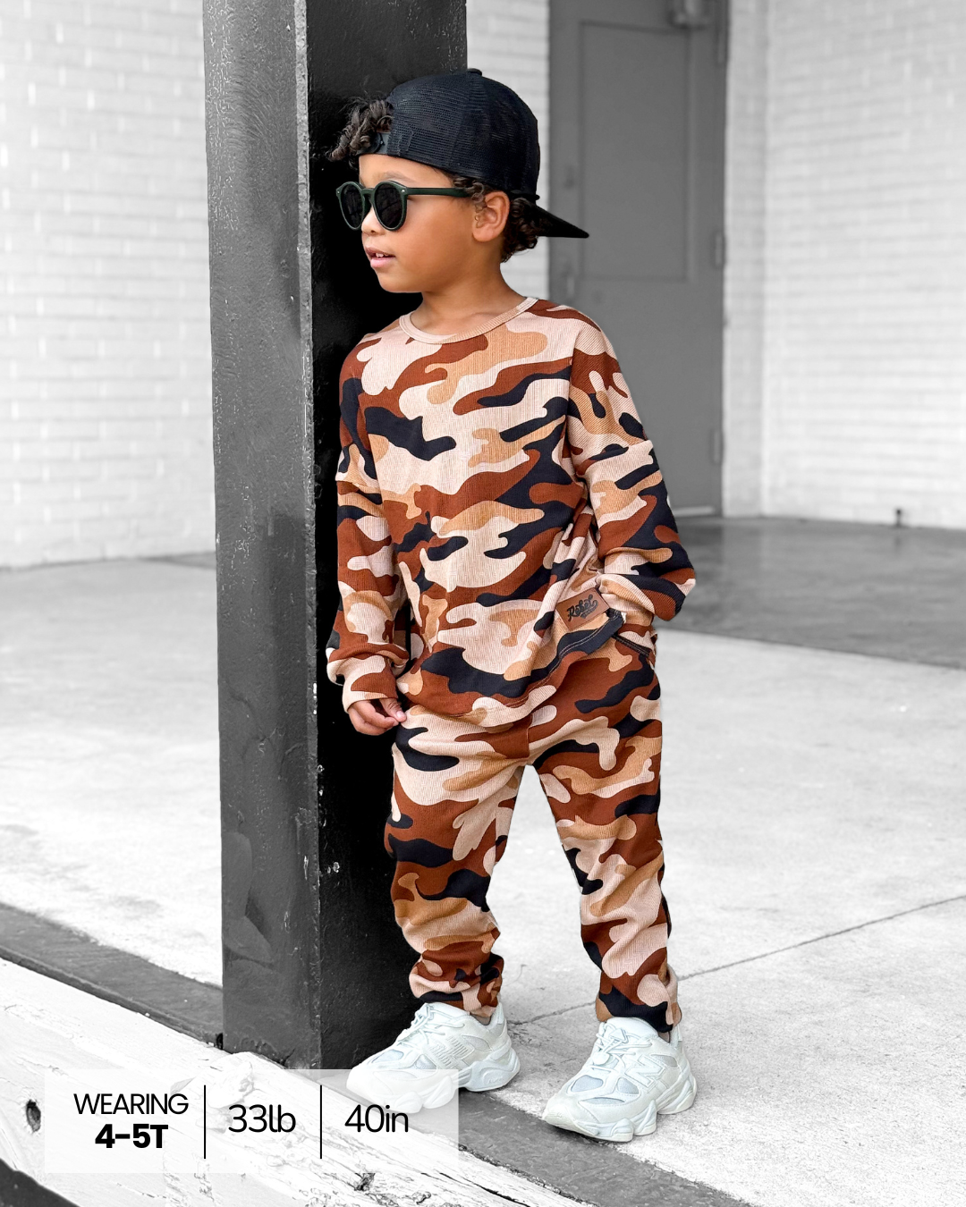 Organic Ribbed Set in Ranger