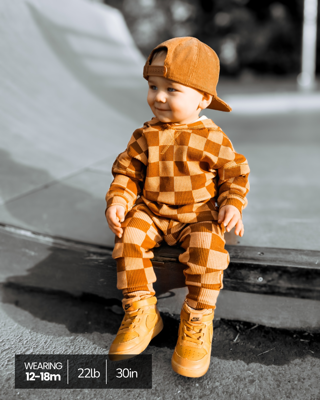 Waffle Set in Spiced Cider + Mocha