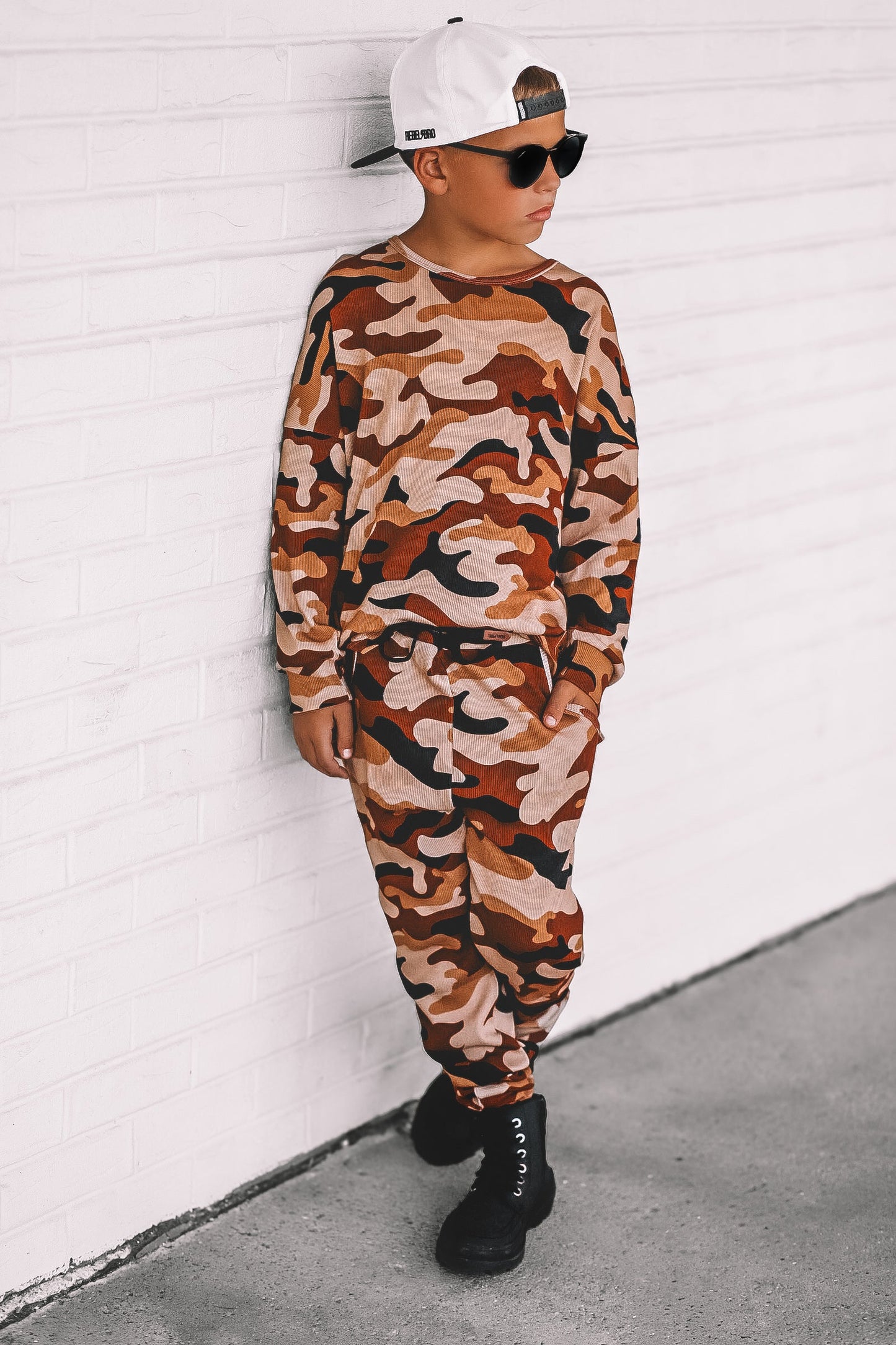 Organic Ribbed Set in Ranger