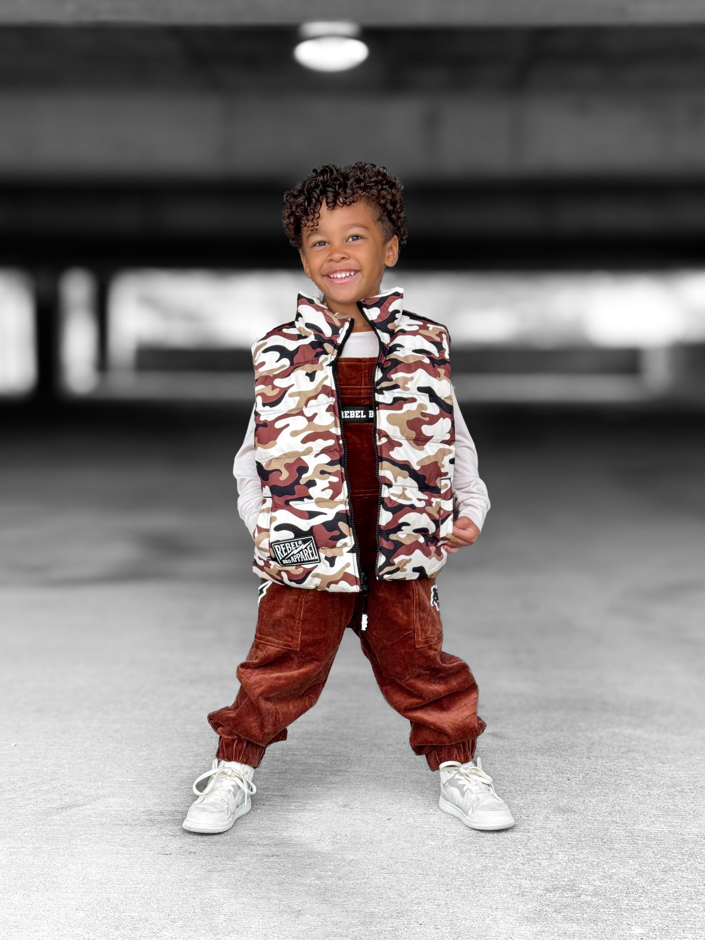 Reversible Puffer Vest in Ranger