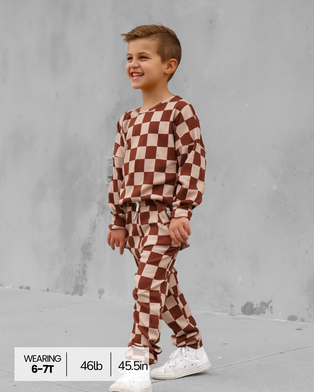 Organic Ribbed Set in Spiced Cider + Graham