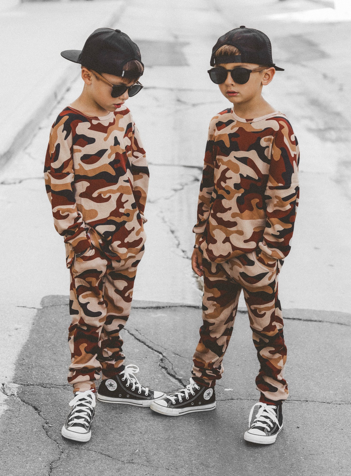 Organic Ribbed Set in Ranger