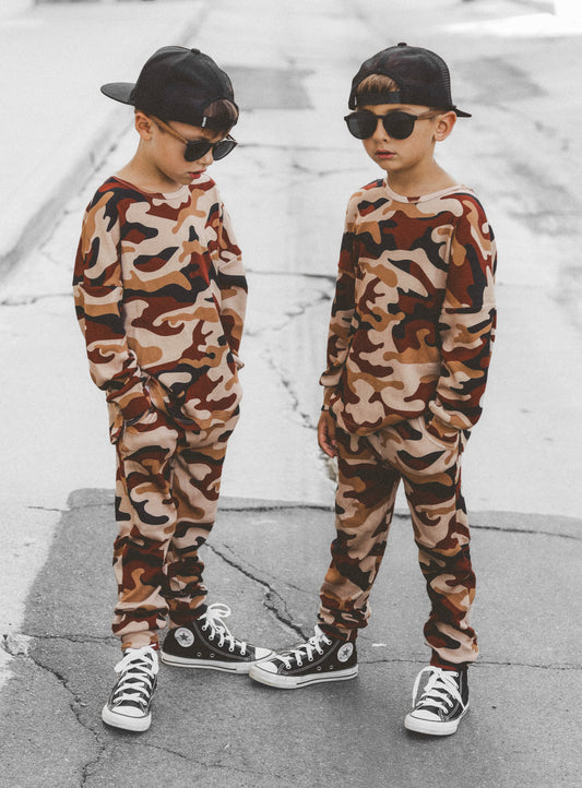 Organic Ribbed Set in Ranger