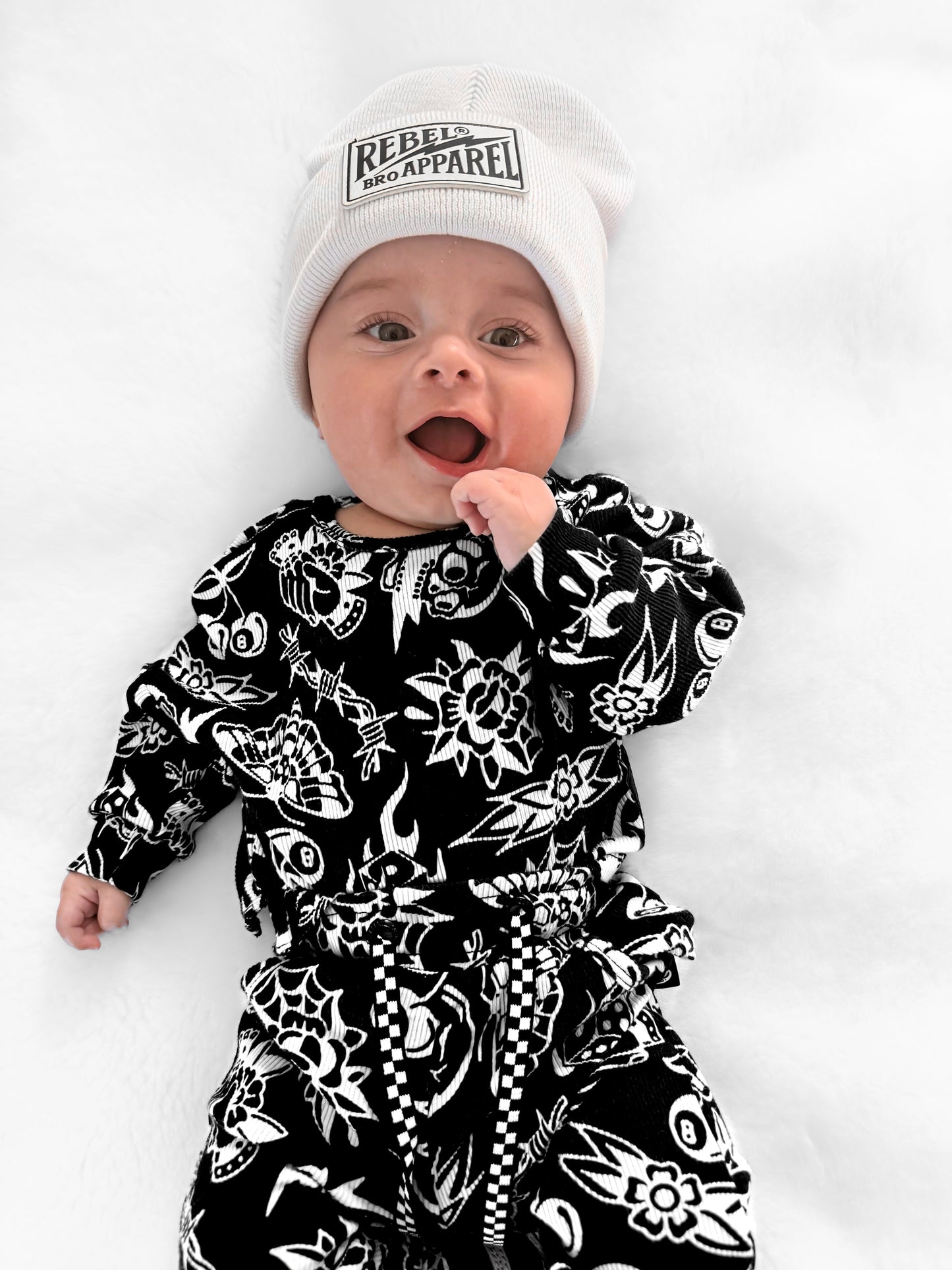 Organic Ribbed Set in Bad Boy [Midnight Edition]