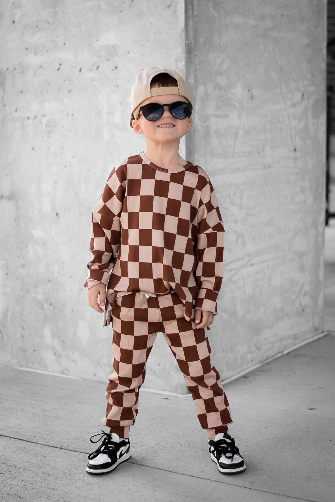 Organic Ribbed Set in Spiced Cider + Graham