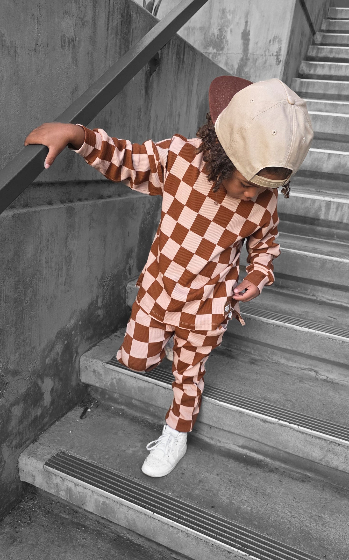 Organic Ribbed Set in Spiced Cider + Graham