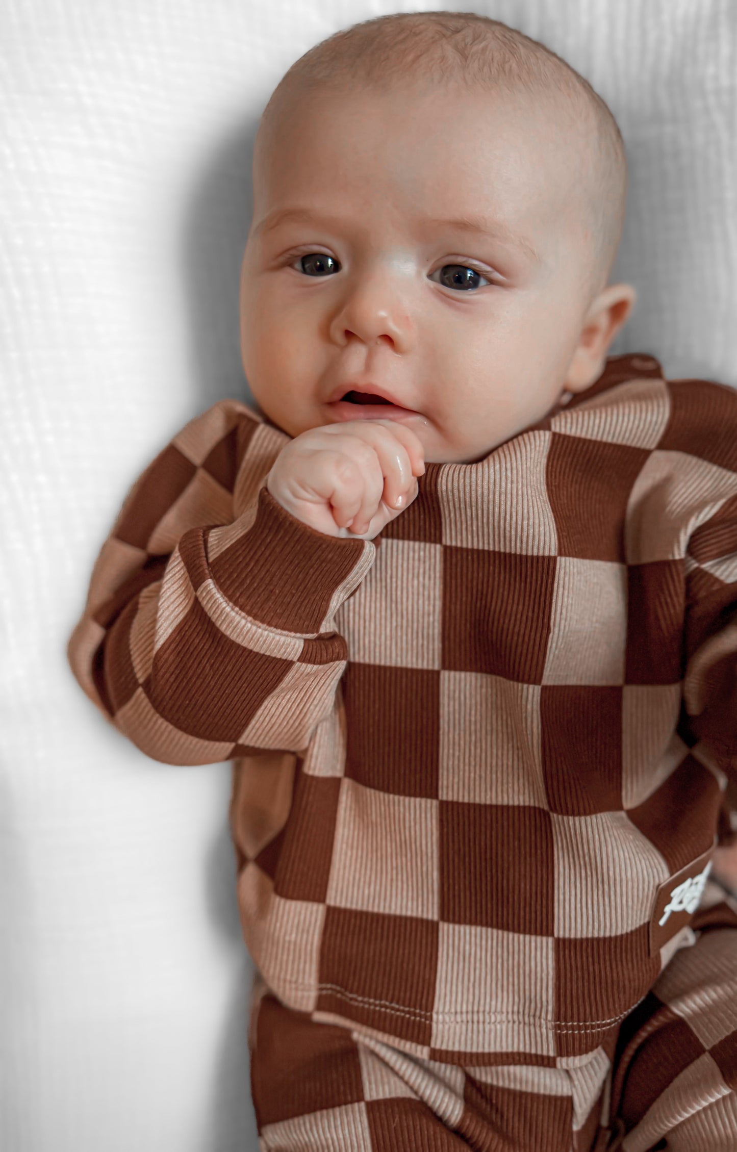 Organic Ribbed Set in Spiced Cider + Graham