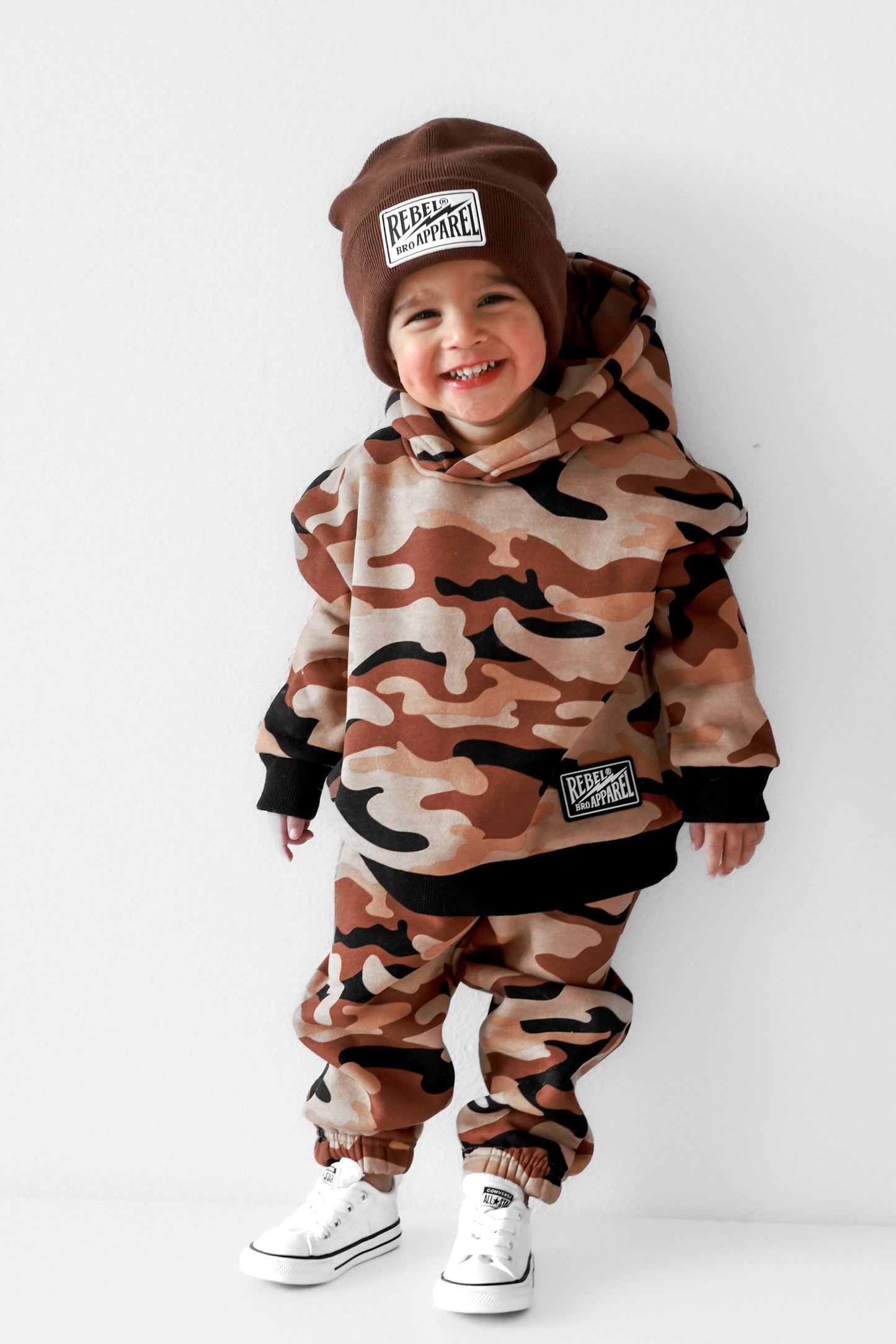 Fleece Hoodie + Sweatpants Set in Ranger