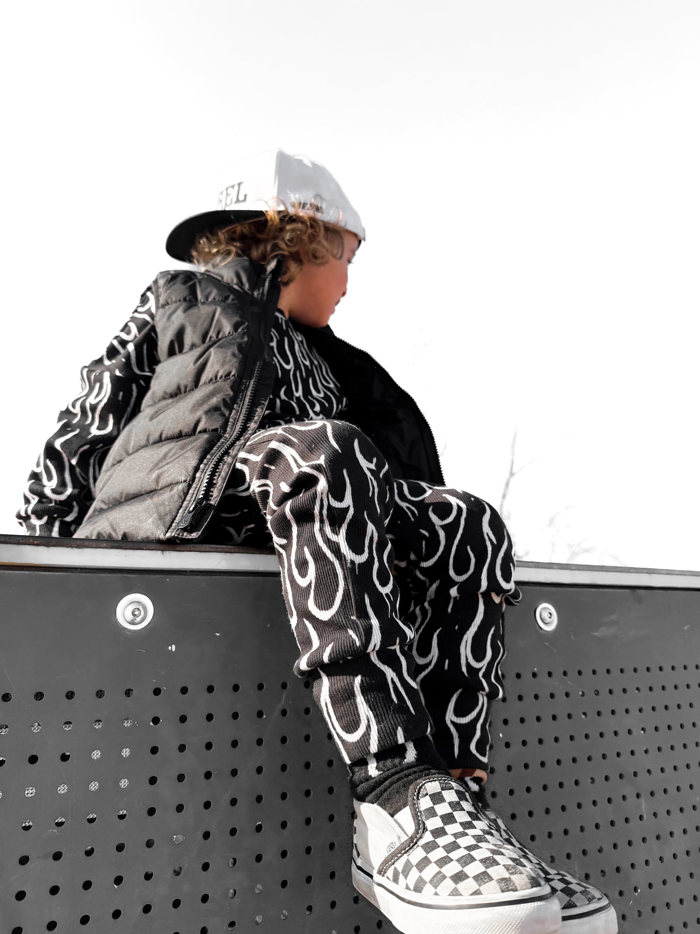 Organic Ribbed Set in Fuego