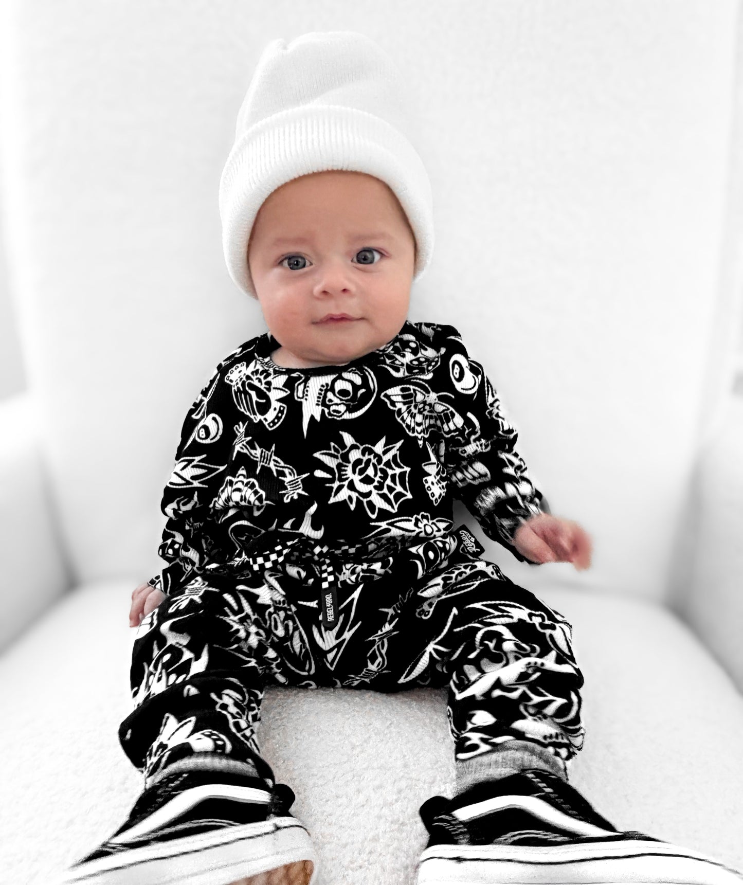 Organic Ribbed Set in Bad Boy [Midnight Edition]