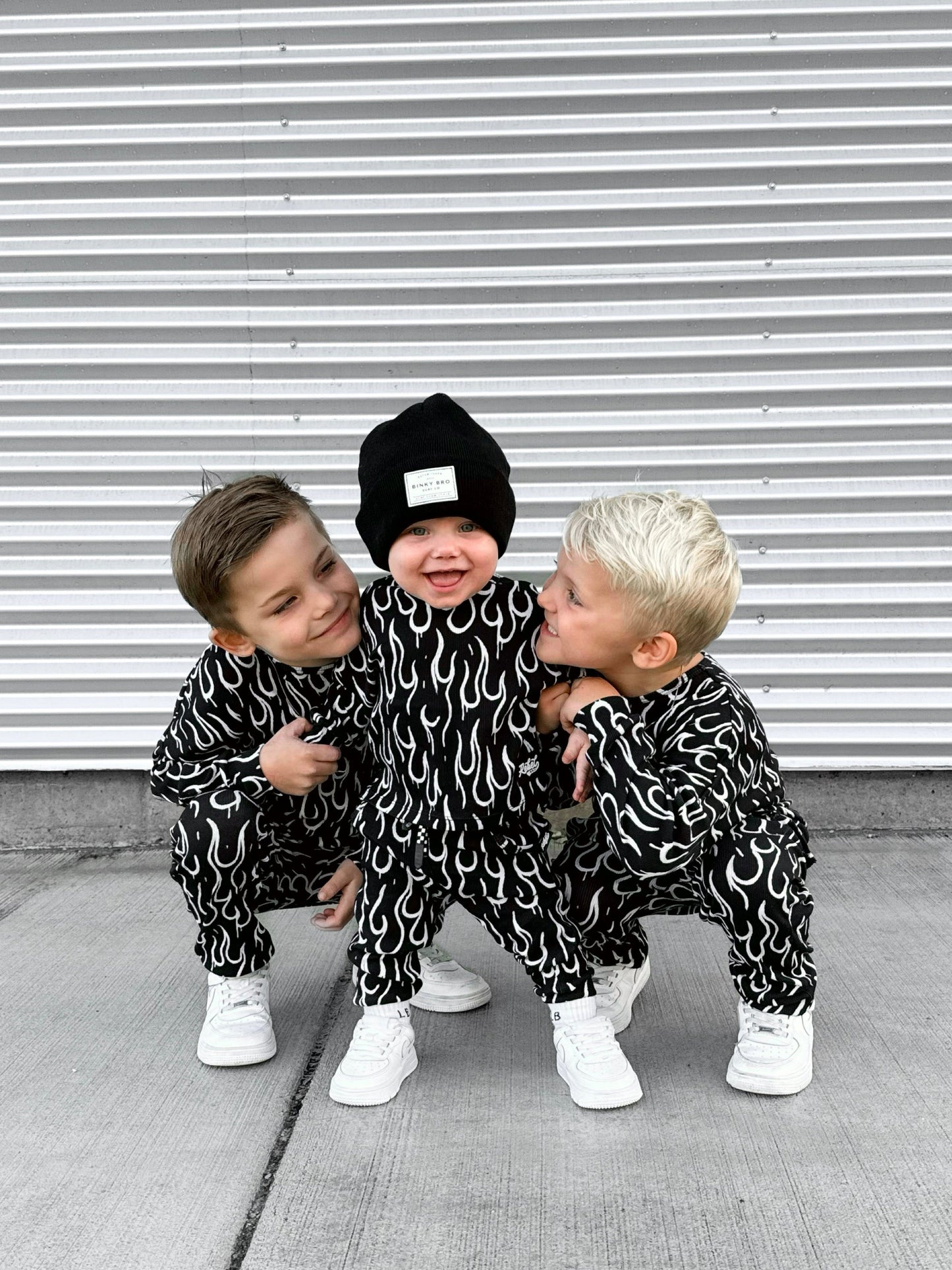 Organic Ribbed Set in Fuego