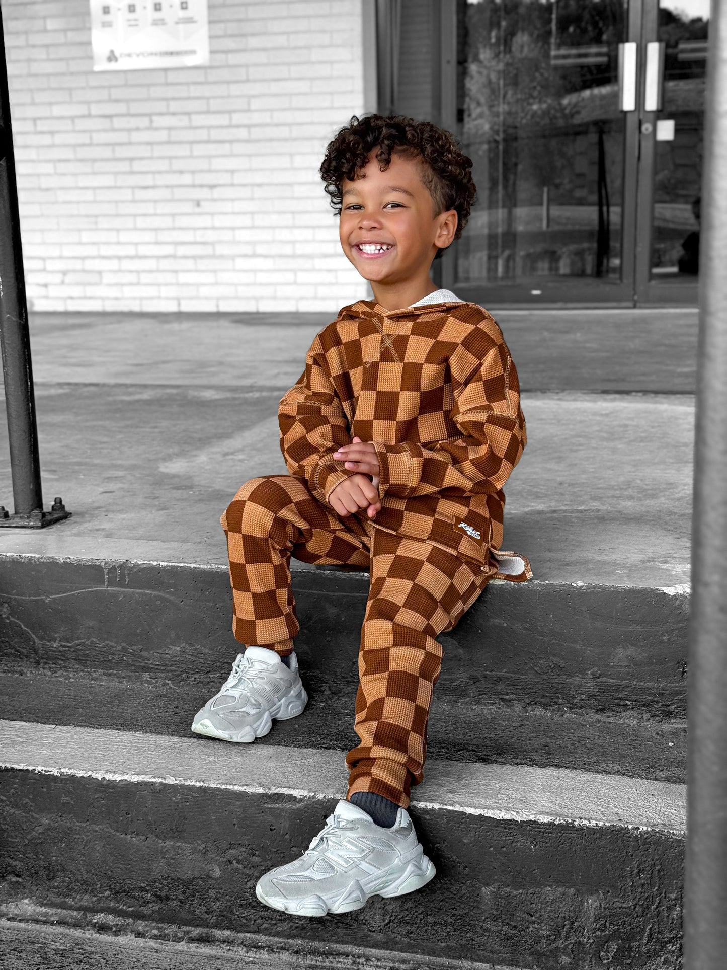 Waffle Set in Spiced Cider + Mocha