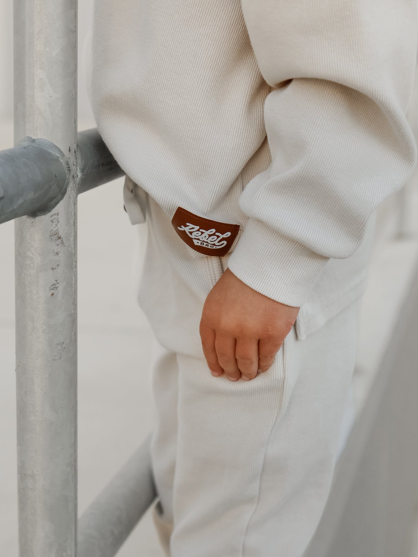 Organic Ribbed Set in Oat