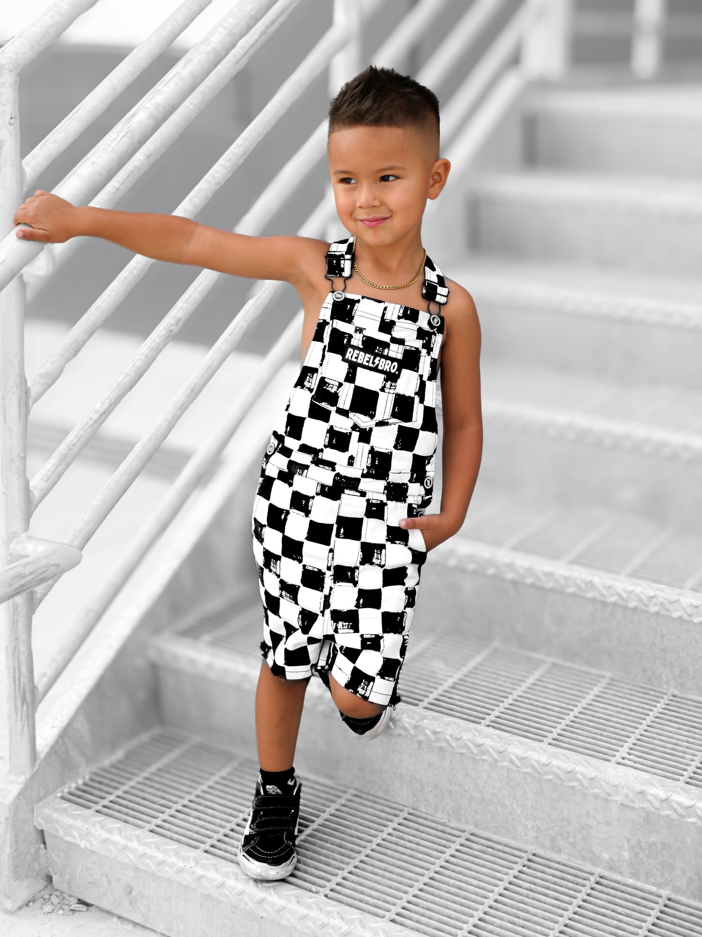 Cut Off Overalls in Vintage Venice