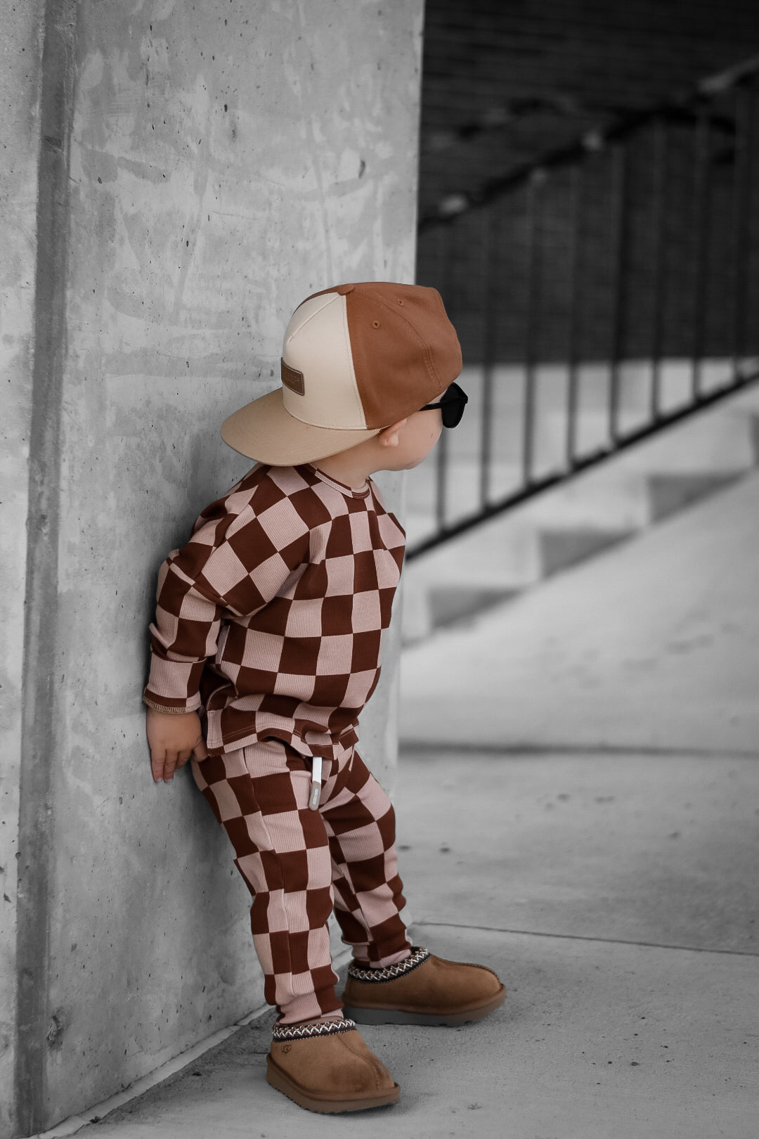 Organic Ribbed Set in Spiced Cider + Graham