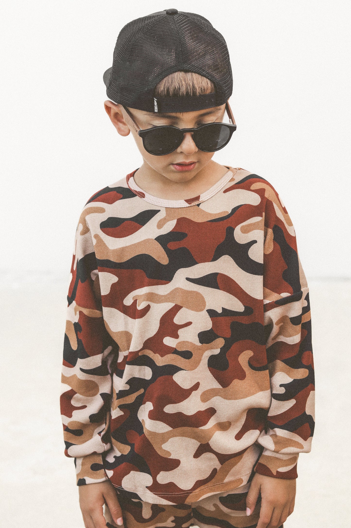 Organic Ribbed Set in Ranger