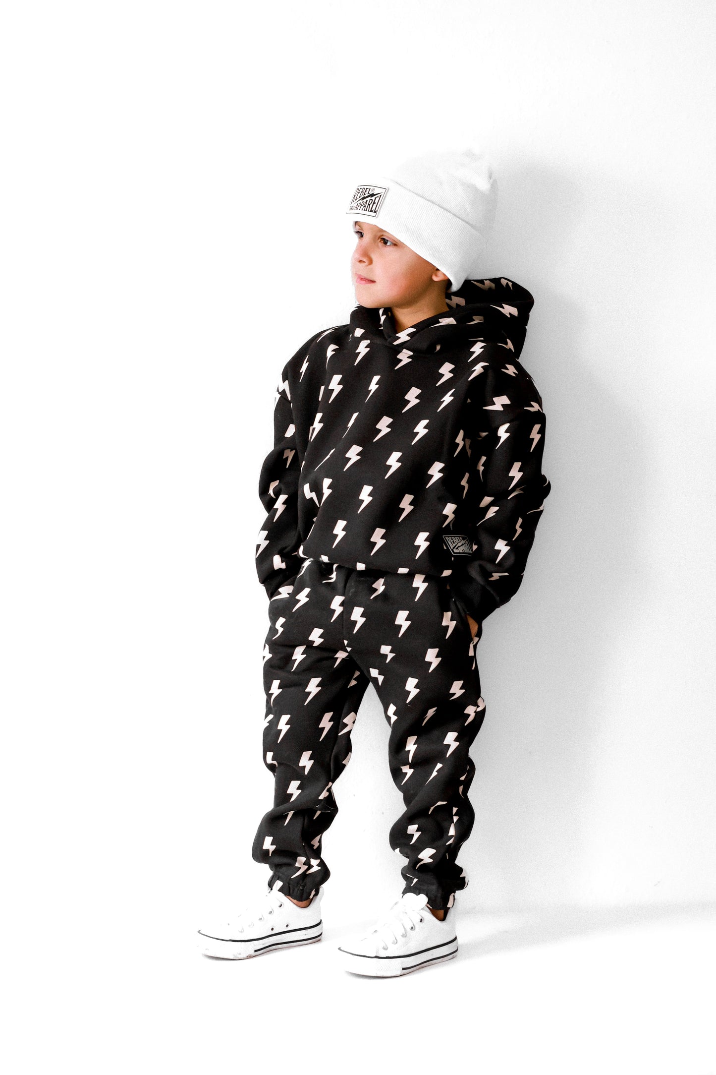 Fleece Hoodie + Sweatpants Set in Jagger