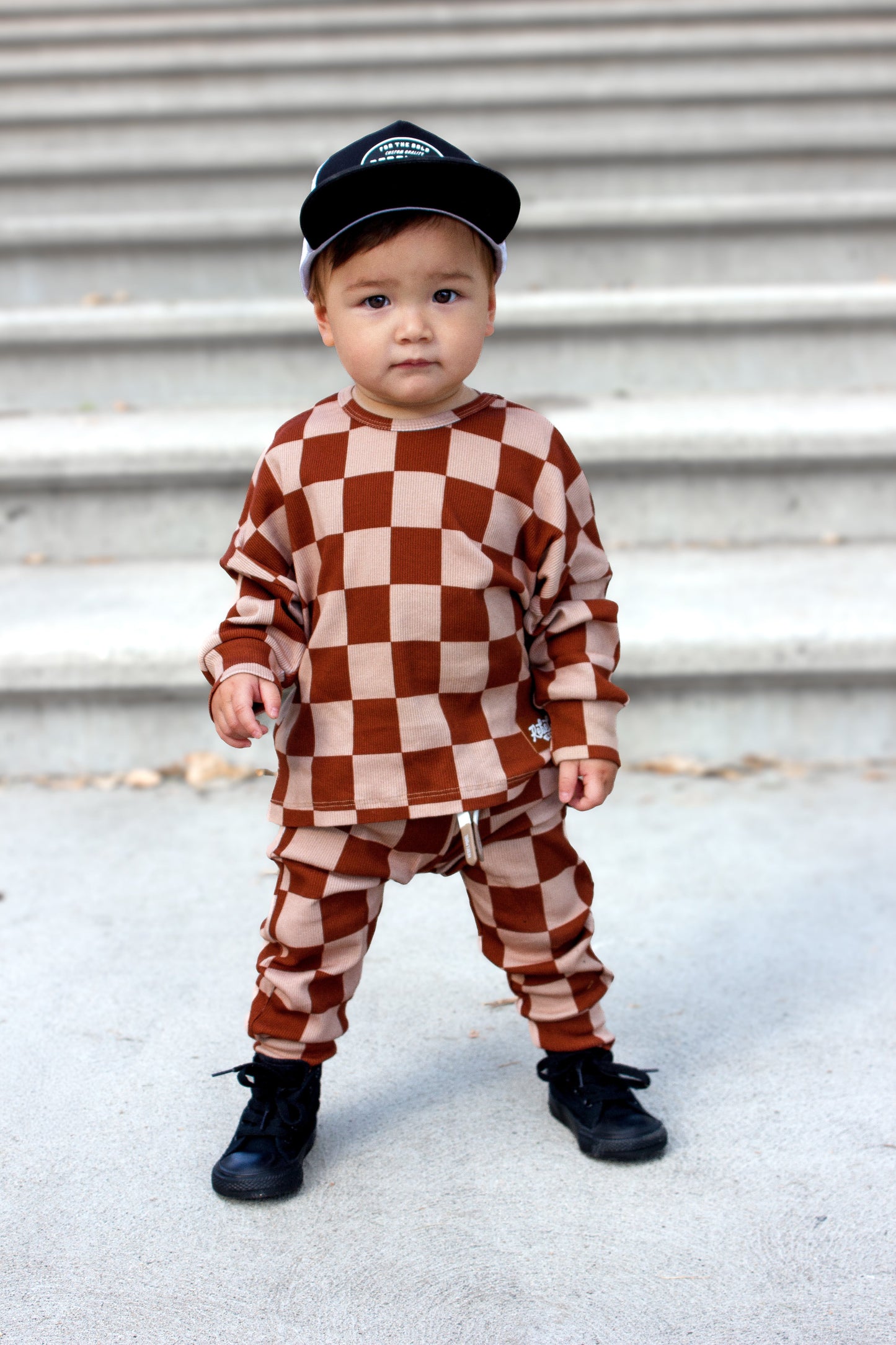 Organic Ribbed Set in Spiced Cider + Graham